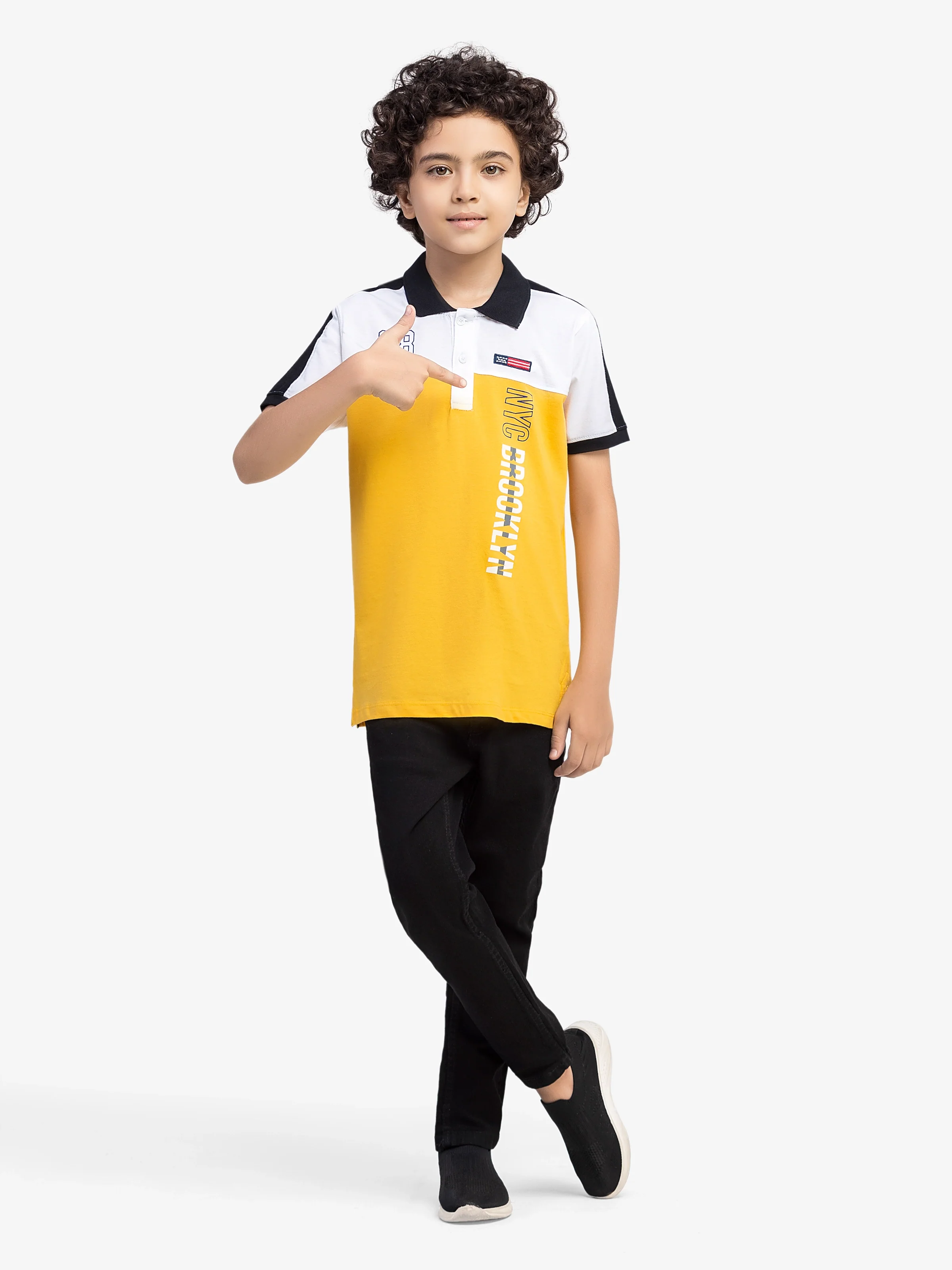 Boy's Yellow Polo Shirt - EBTPS24-018 - Image 2