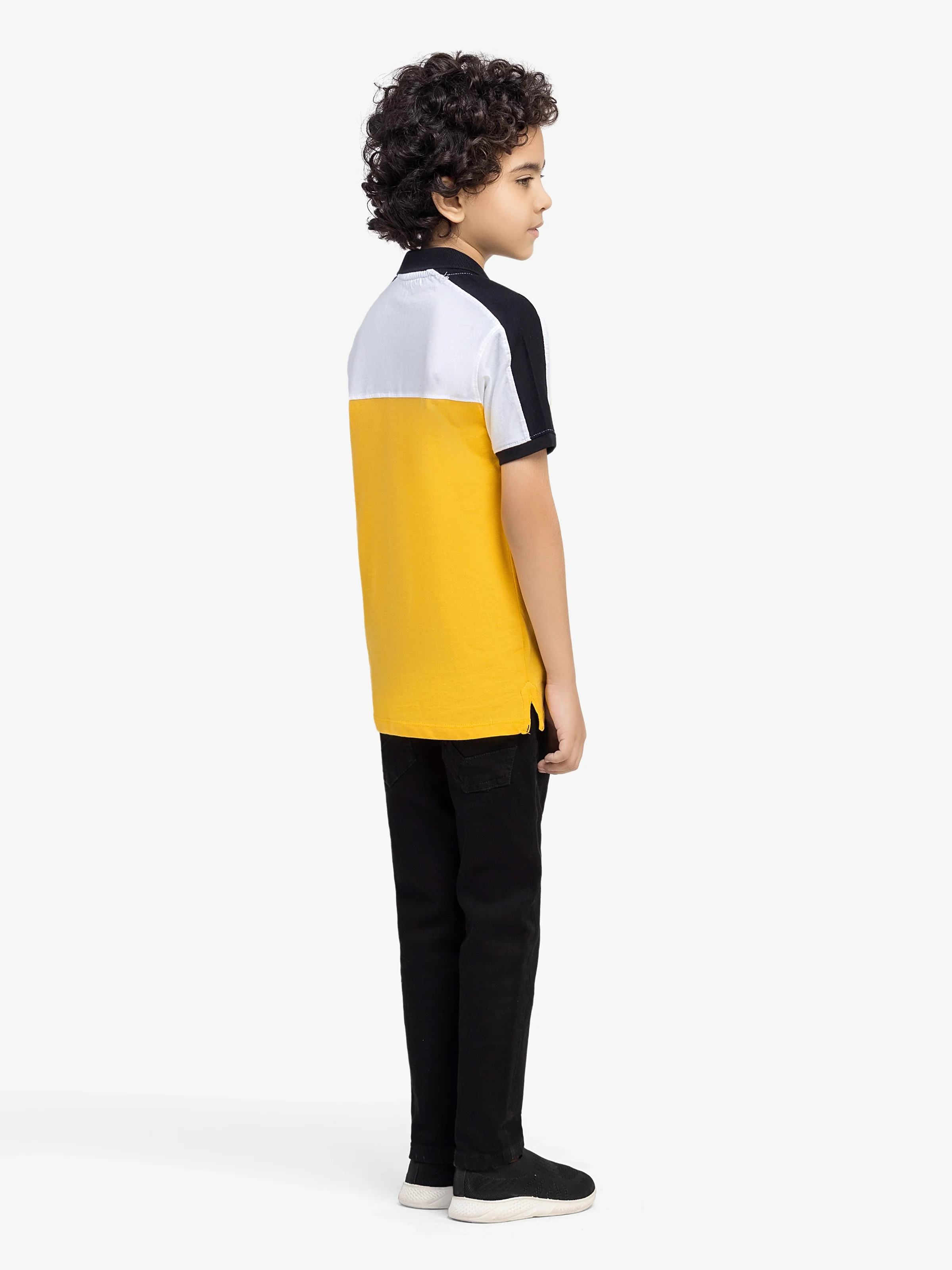 Boy's Yellow Polo Shirt - EBTPS24-018 - Image 4