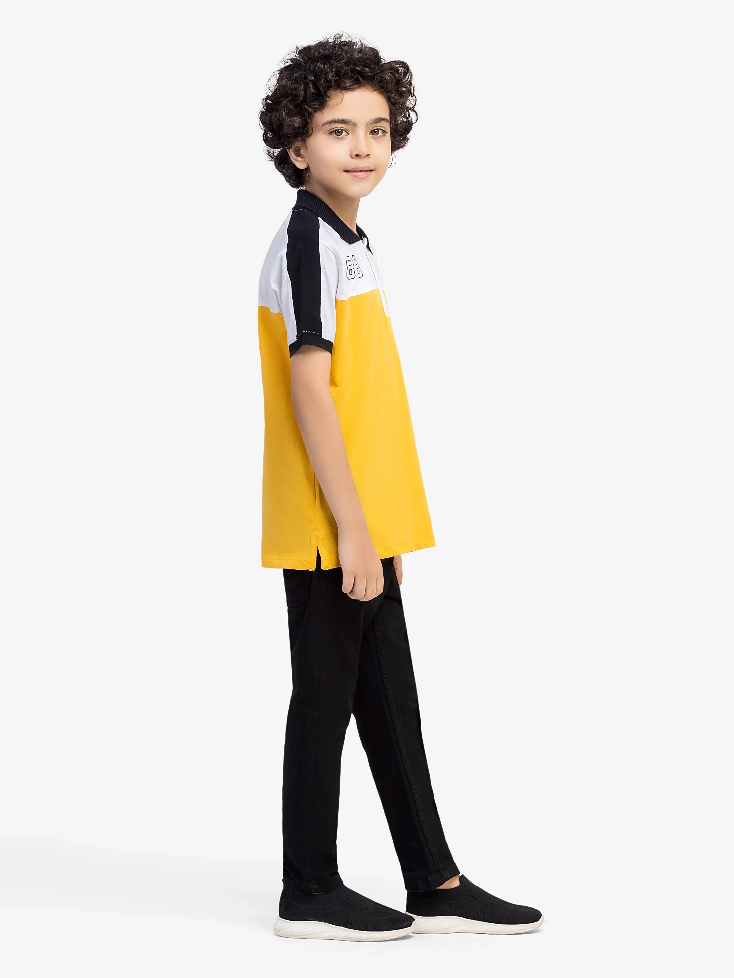 Boy's Yellow Polo Shirt - EBTPS24-018 - Image 5