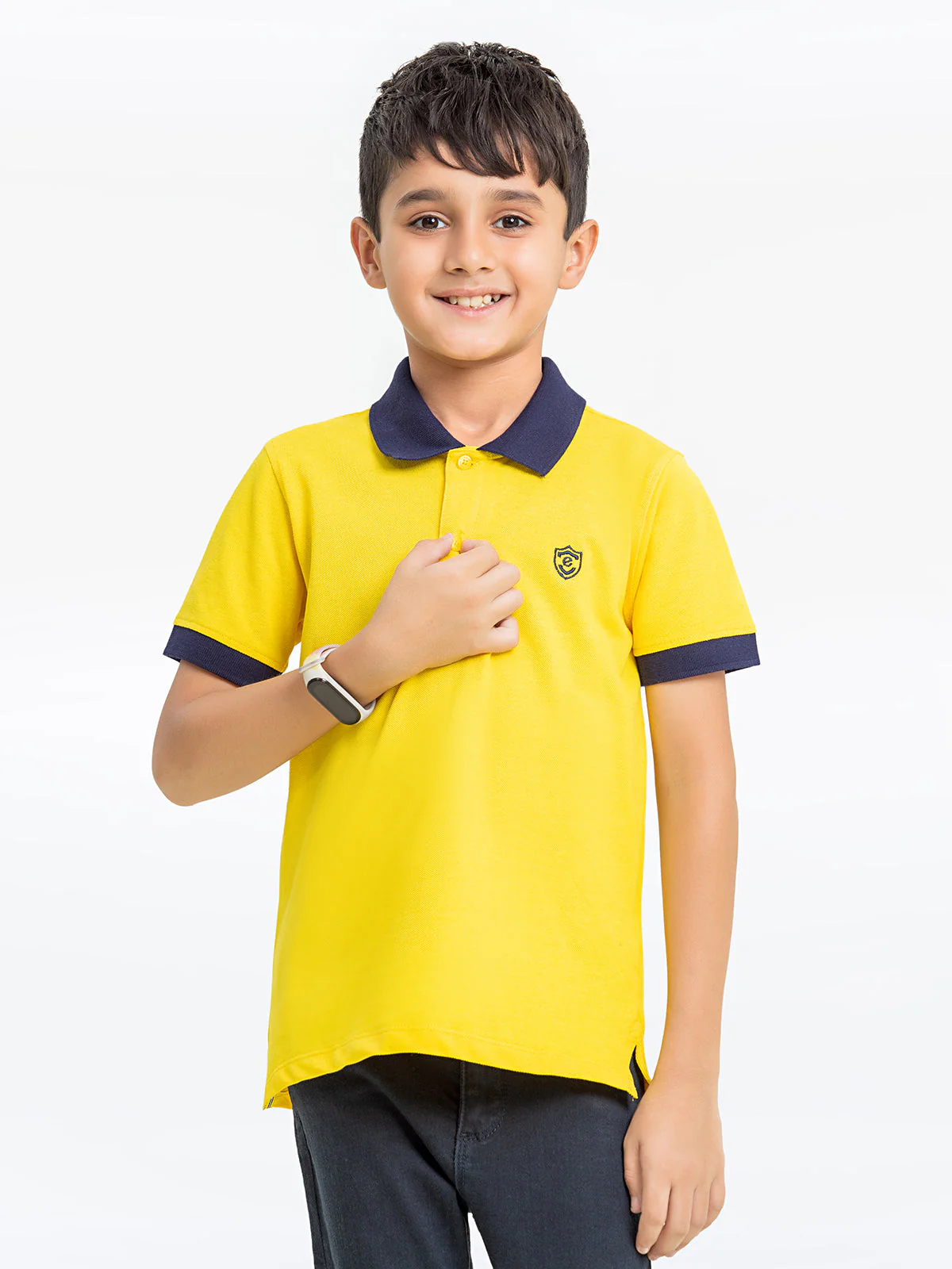 Boy's Yellow Polo Shirt - EBTPS24-044 - Image 2