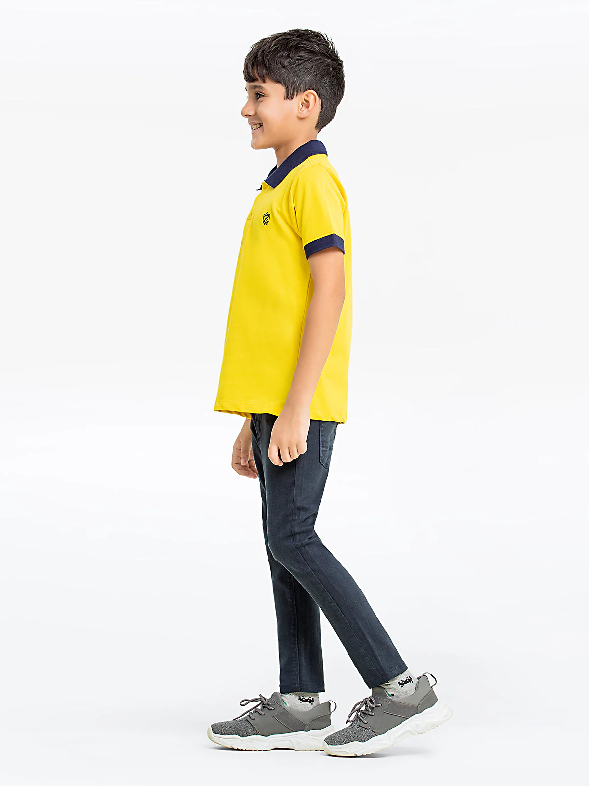 Boy's Yellow Polo Shirt - EBTPS24-044 - Image 3