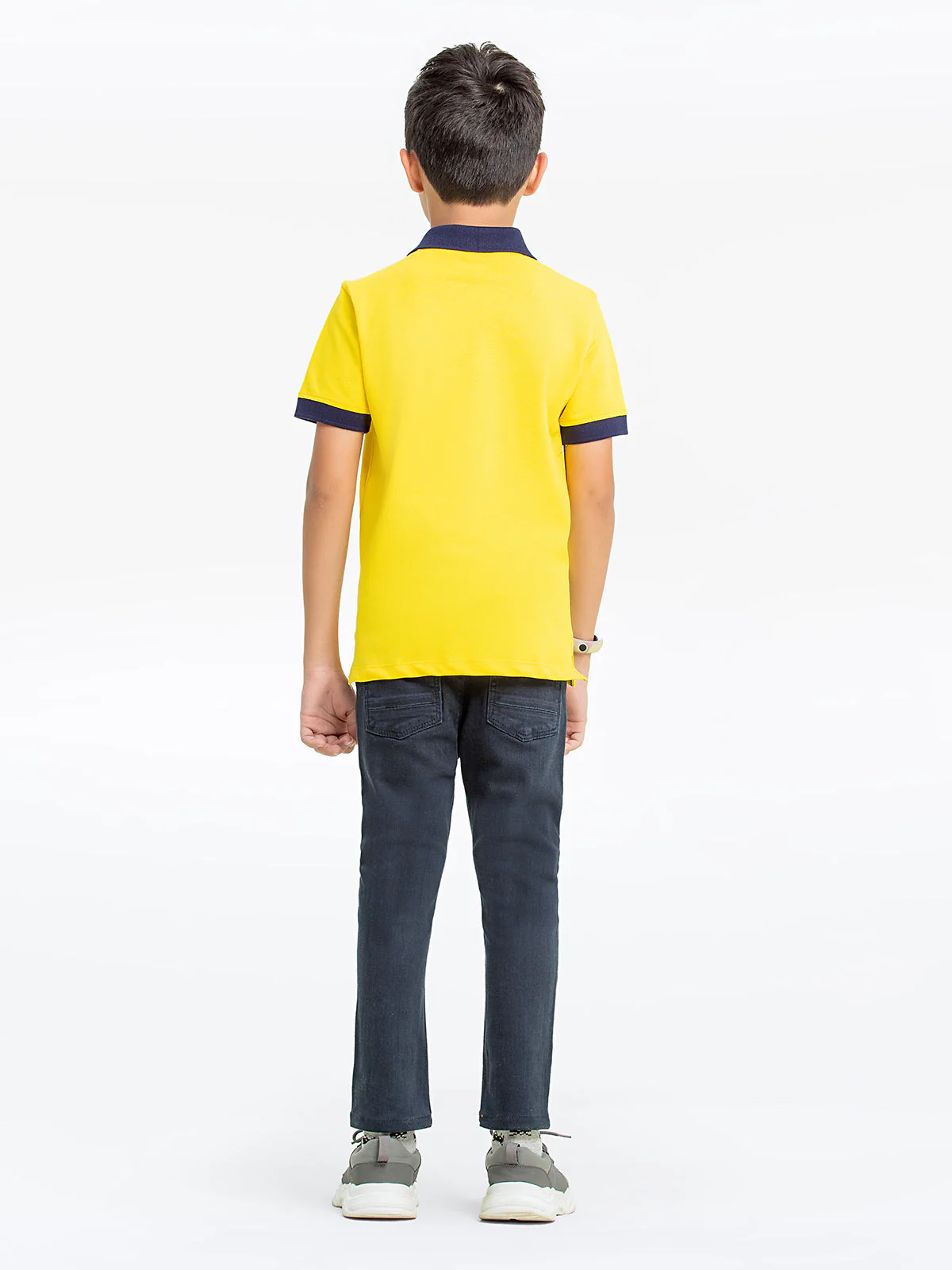 Boy's Yellow Polo Shirt - EBTPS24-044 - Image 4