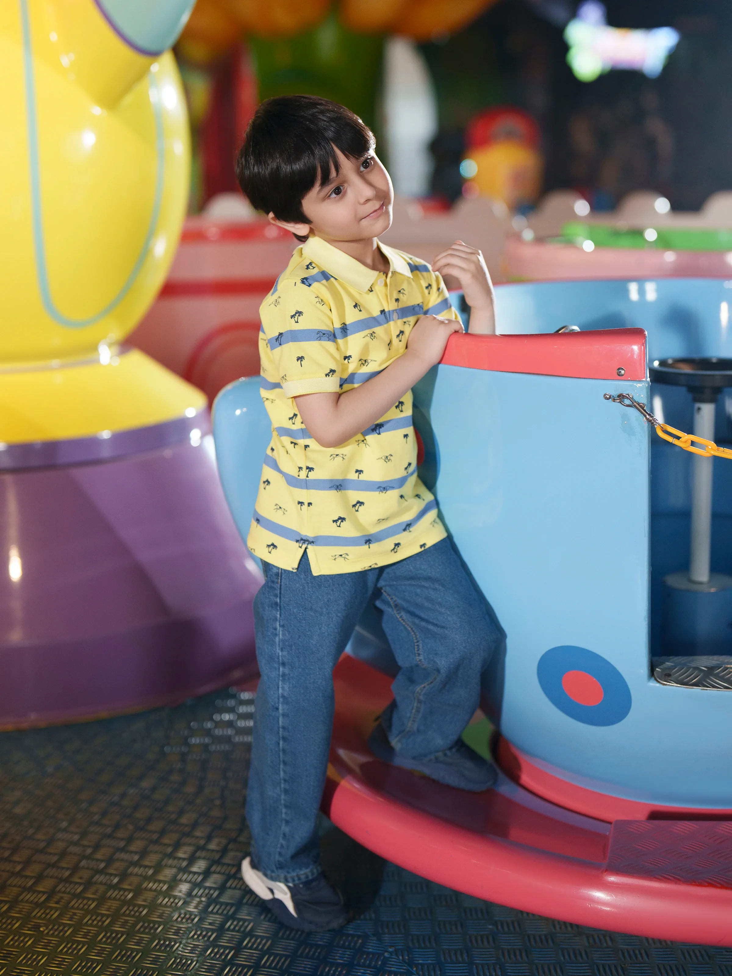 Boy's Yellow Polo Shirt - EBTPS6-036 - Image 3