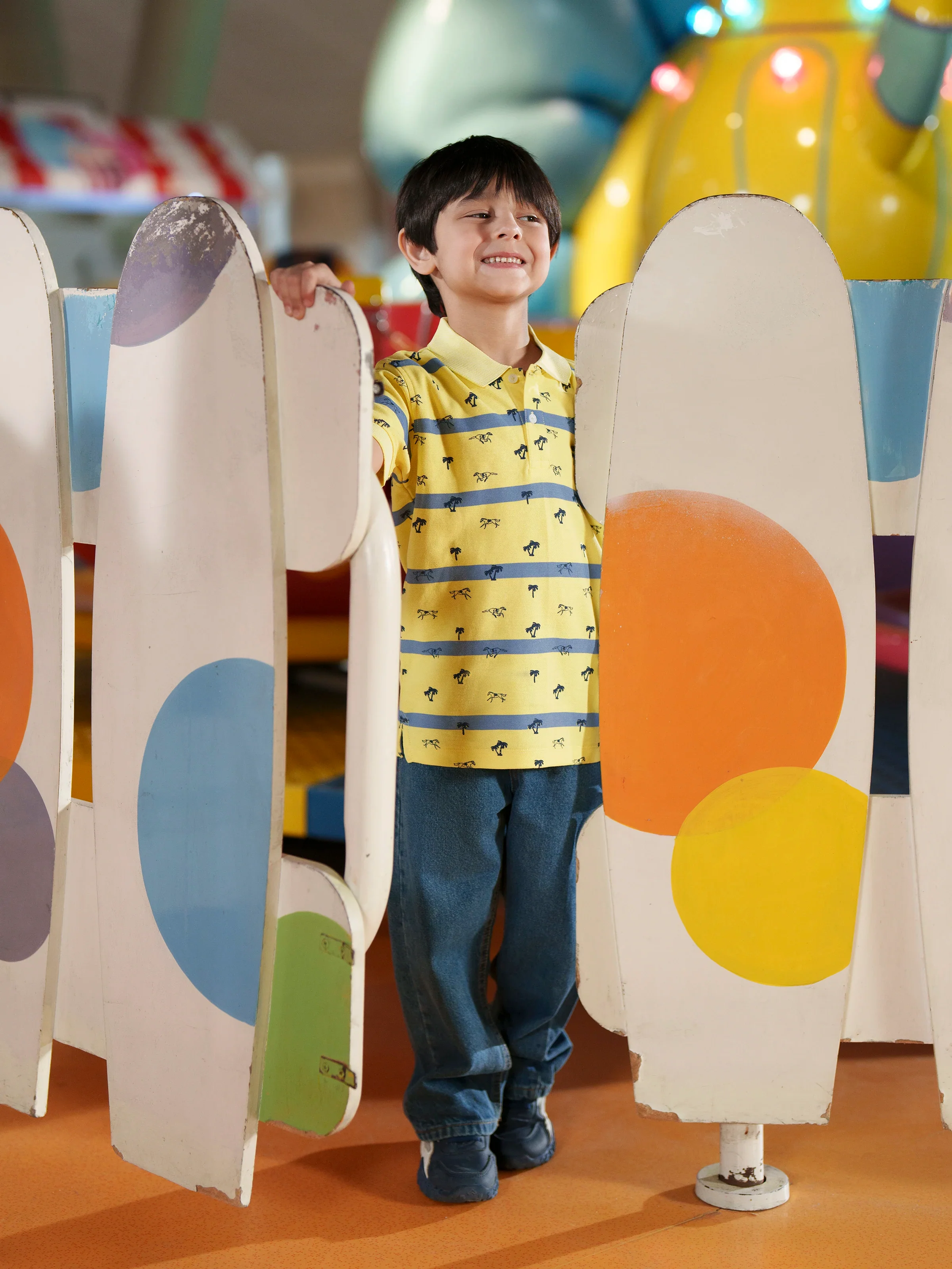 Boy's Yellow Polo Shirt - EBTPS6-036 - Image 4