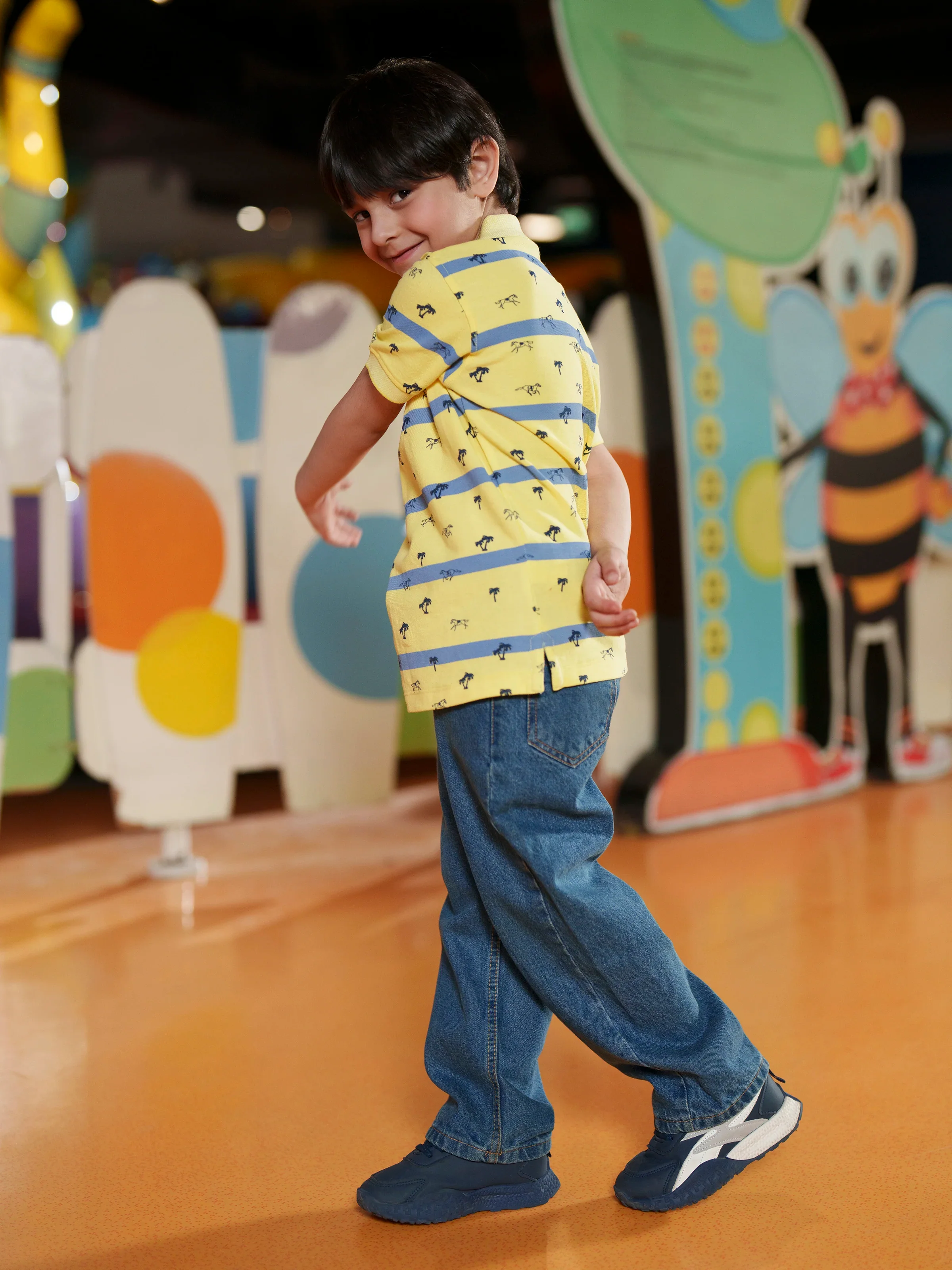 Boy's Yellow Polo Shirt - EBTPS6-036 - Image 5