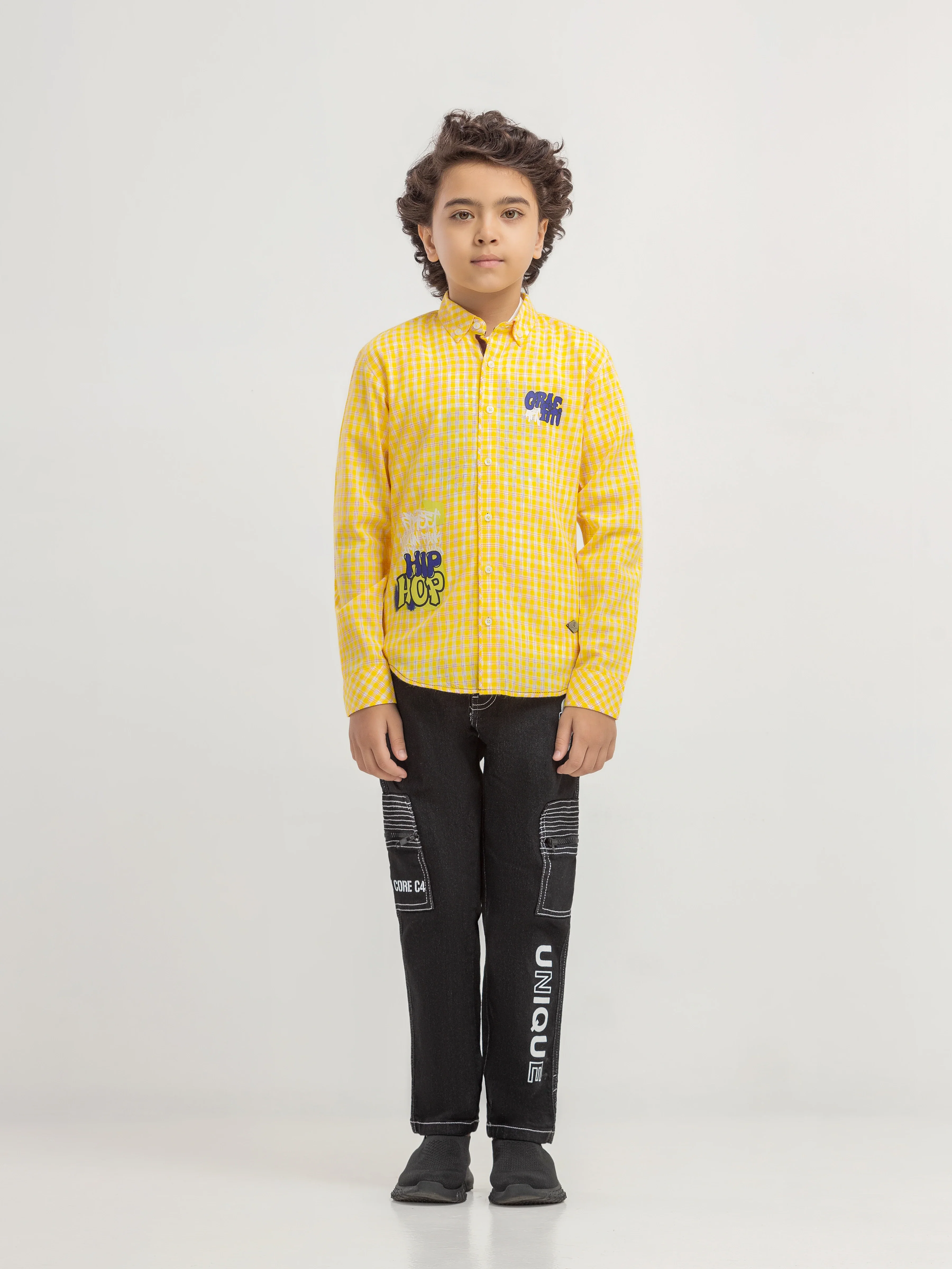 Boy's Yellow Shirt - EBTSF6-27694-2P - Image 2