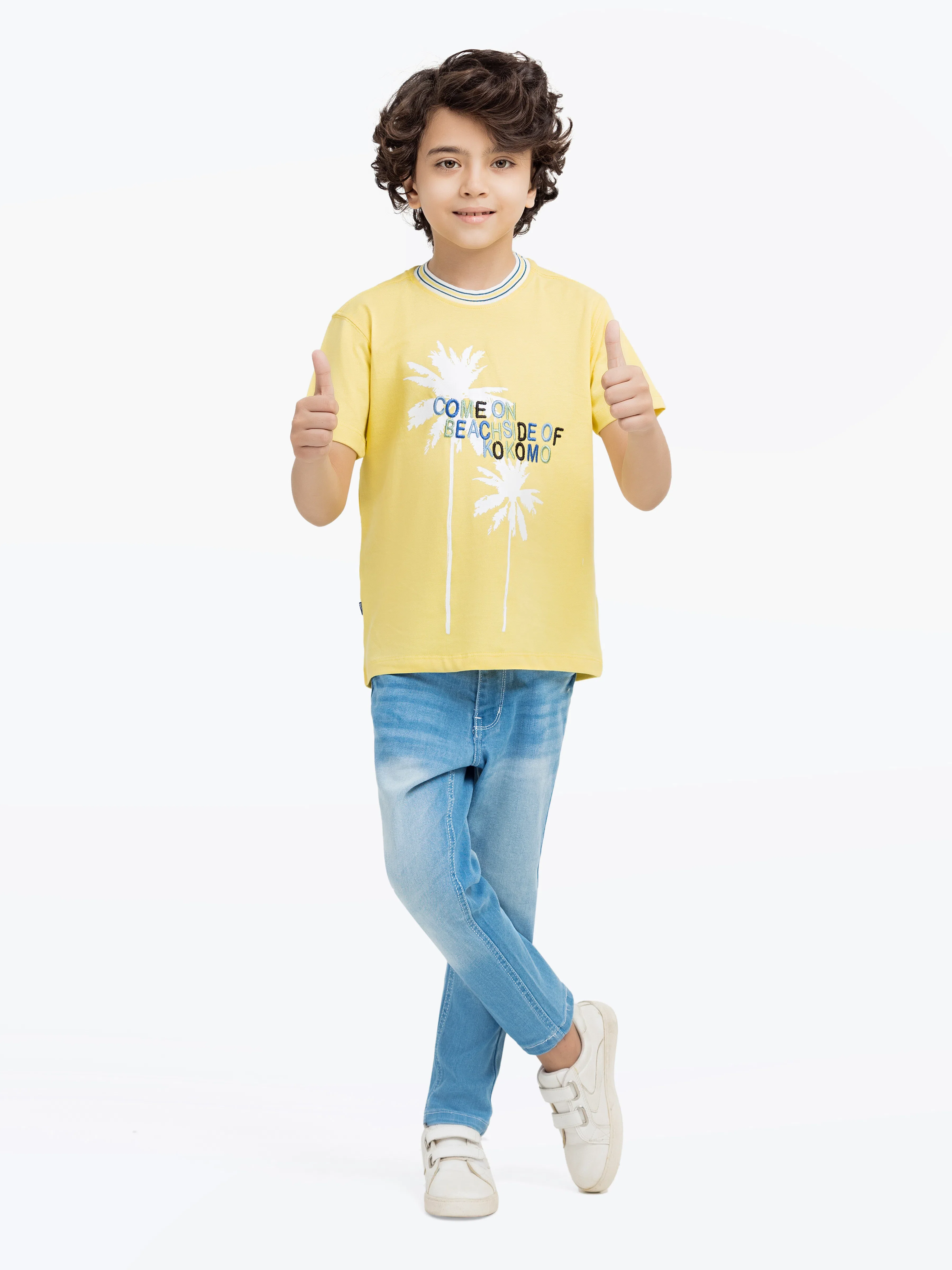 Boy's Yellow T-Shirt - EBTTS24-042 - Image 2