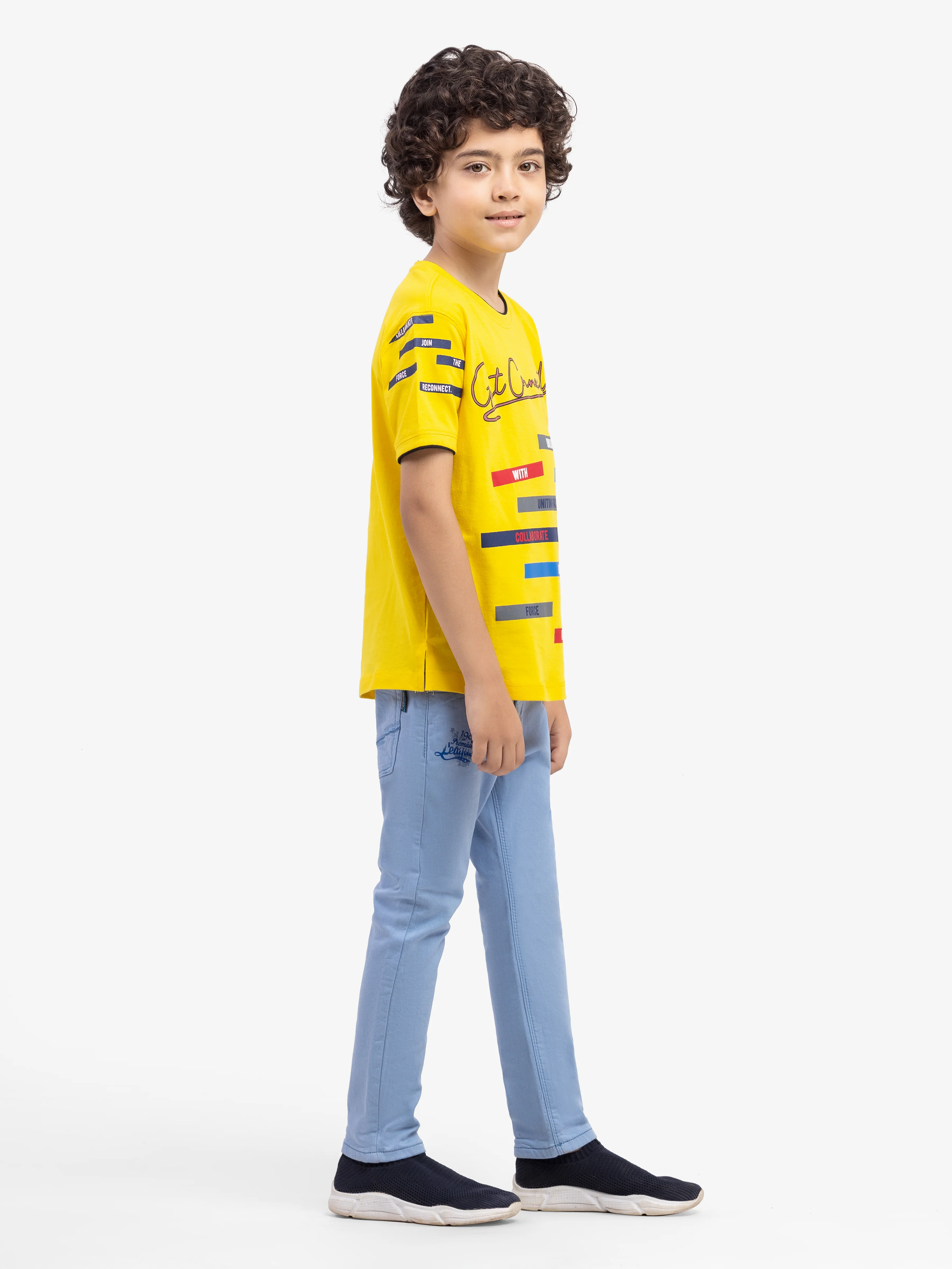 Boy's Yellow T-Shirt - EBTTS5-013 - Image 3