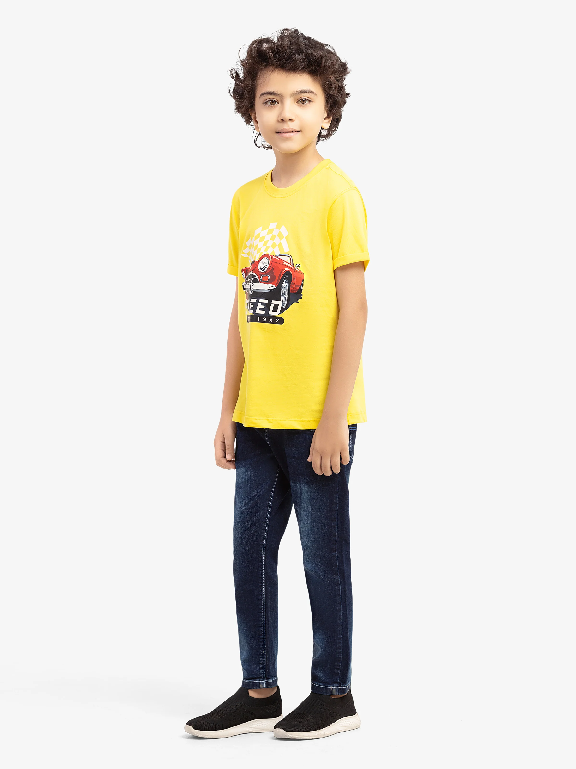 Boy's Yellow T-Shirt - EBTTS5-039 - Image 4