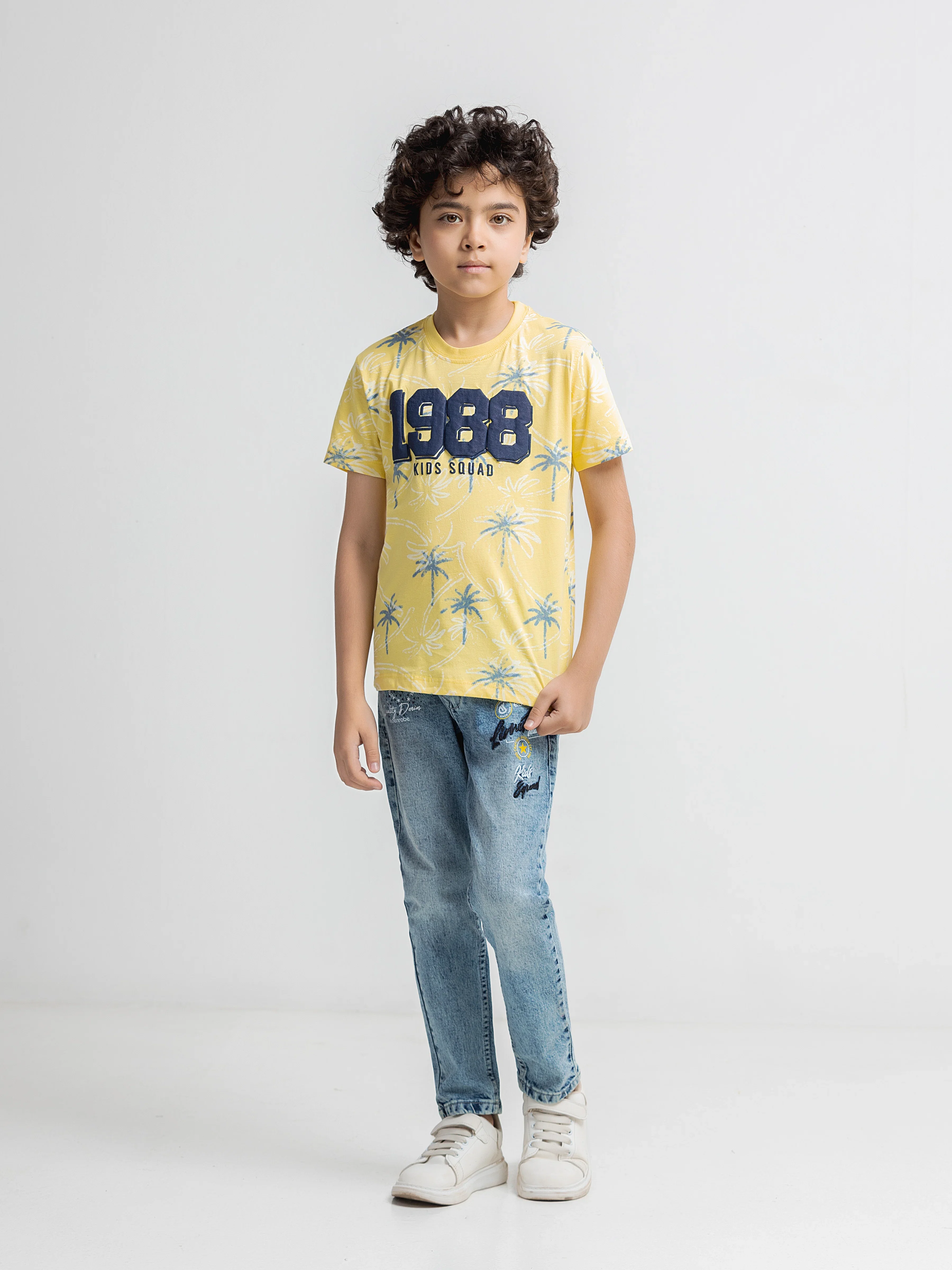 Boy's Yellow T-Shirt - EBTTS6-023 - Image 2