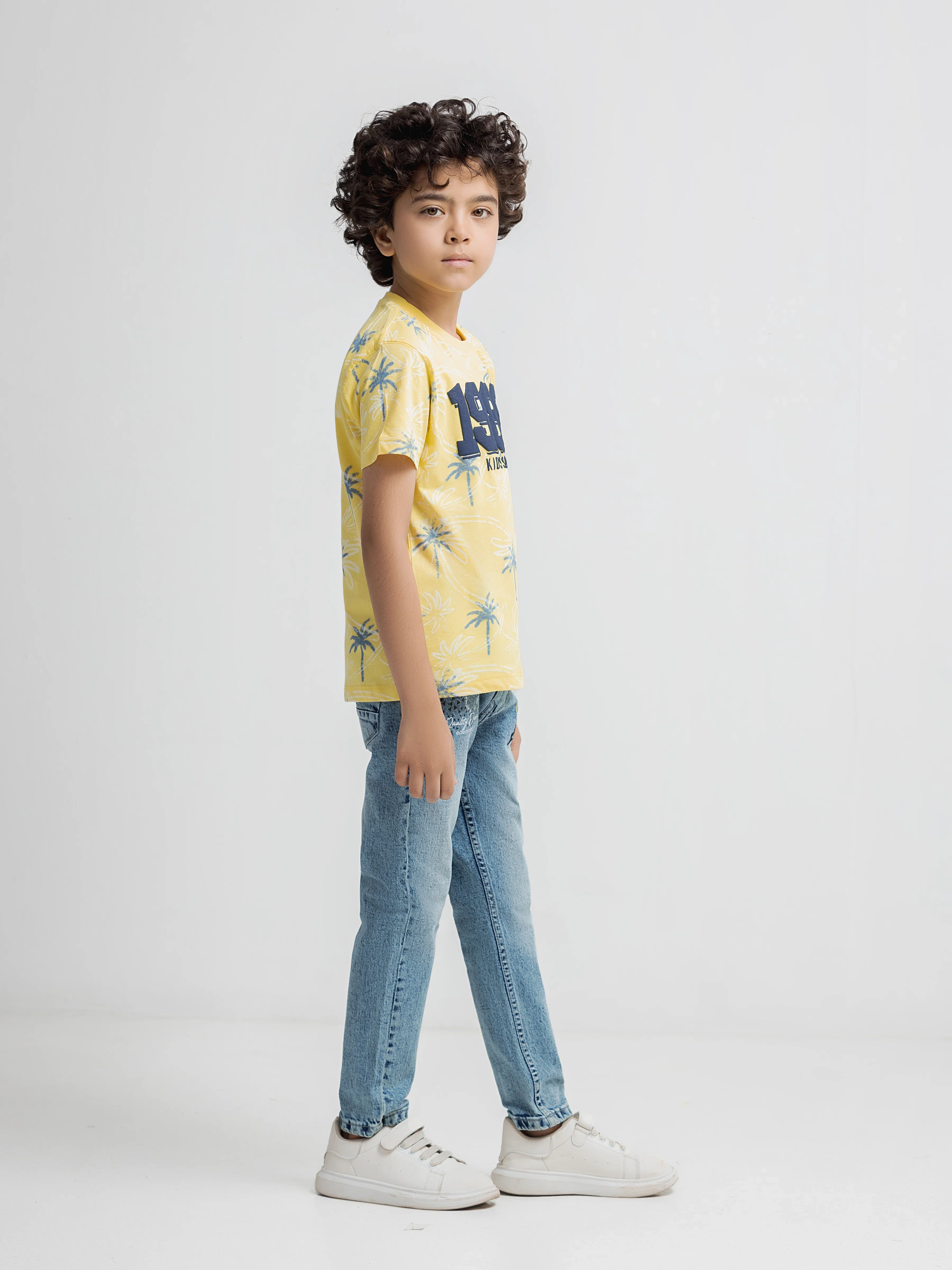 Boy's Yellow T-Shirt - EBTTS6-023 - Image 4