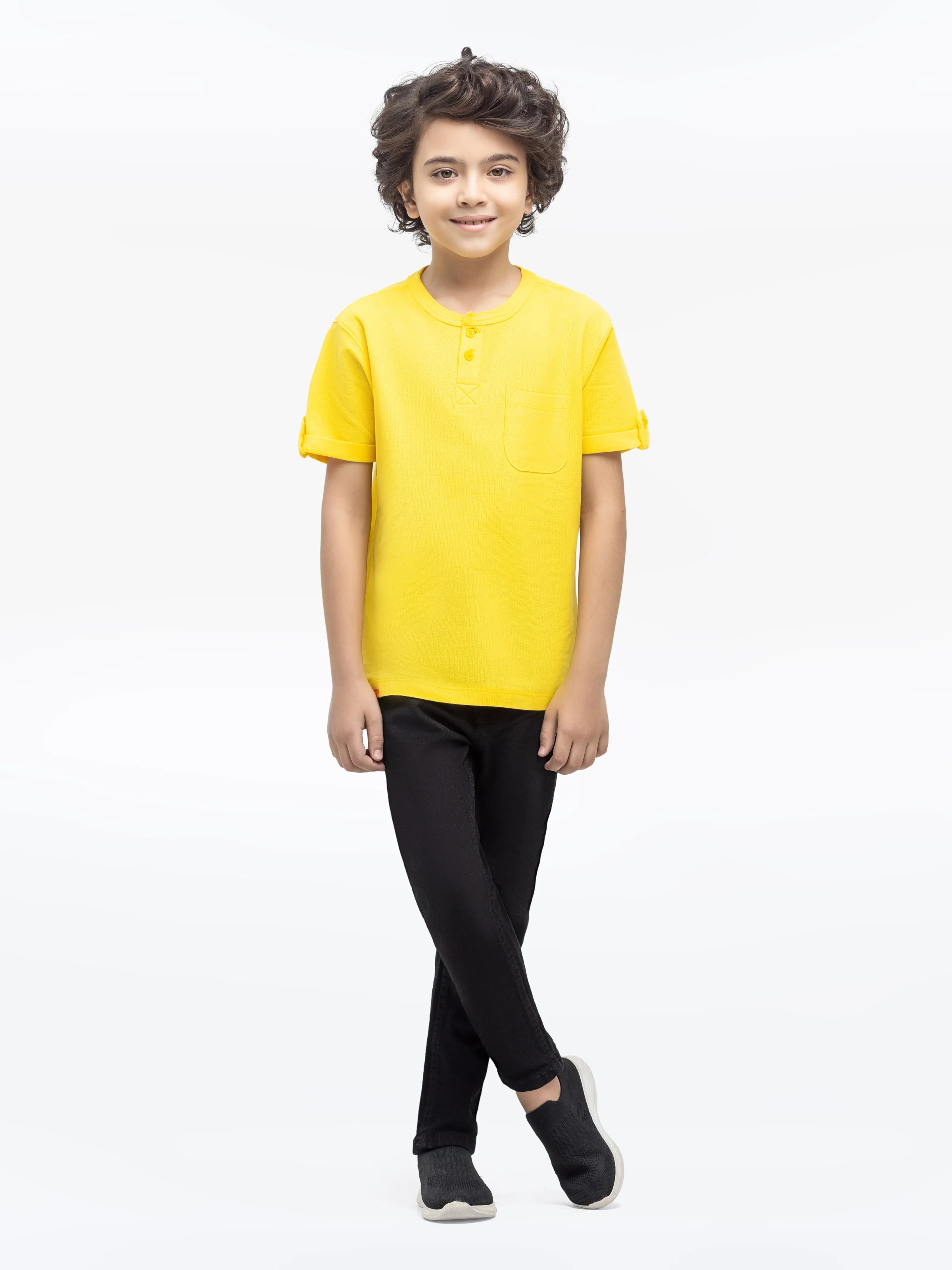 Boy's Yellow T-Shirt - EBTTSH24-081 - Image 2