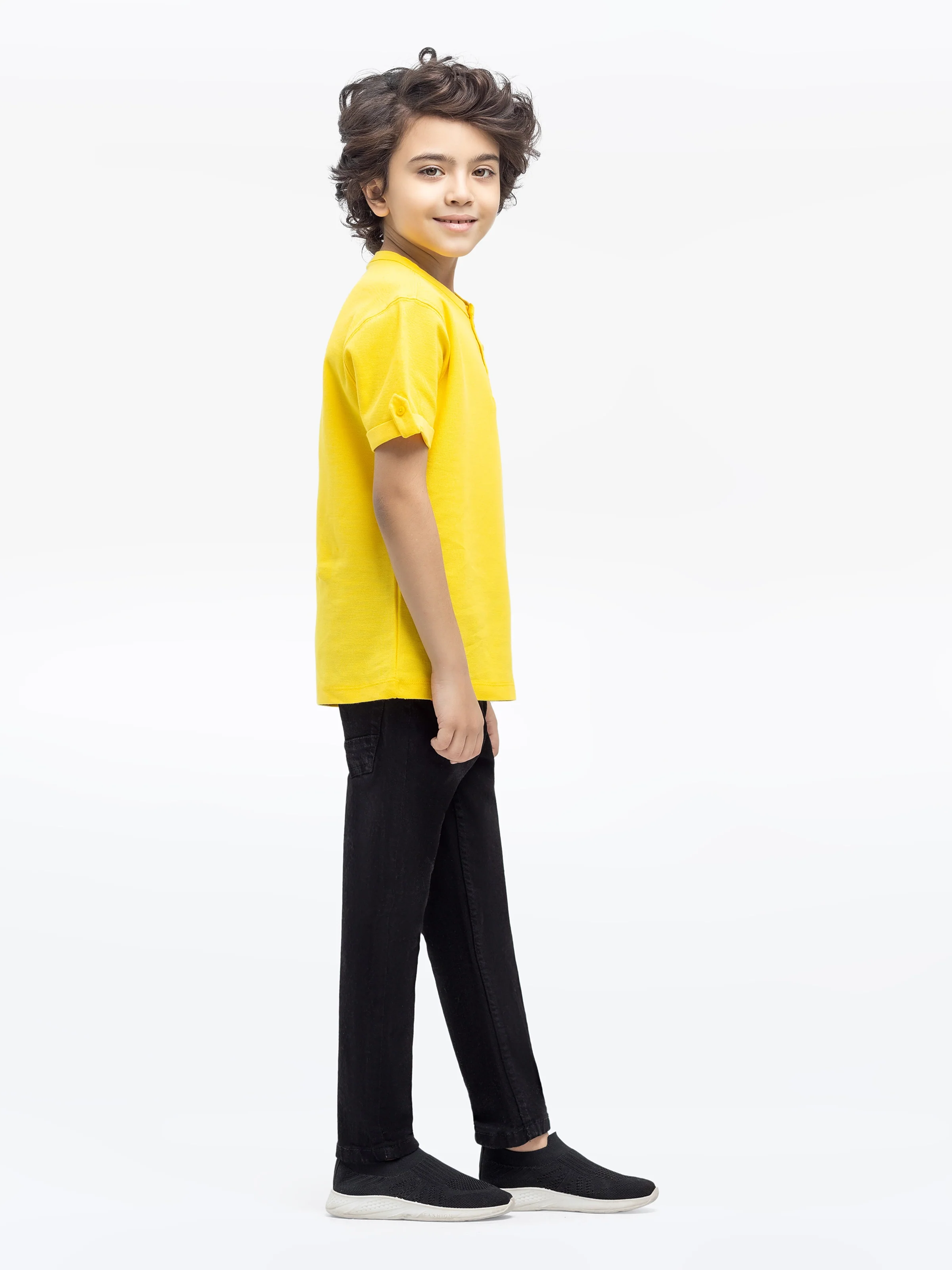 Boy's Yellow T-Shirt - EBTTSH24-081 - Image 4