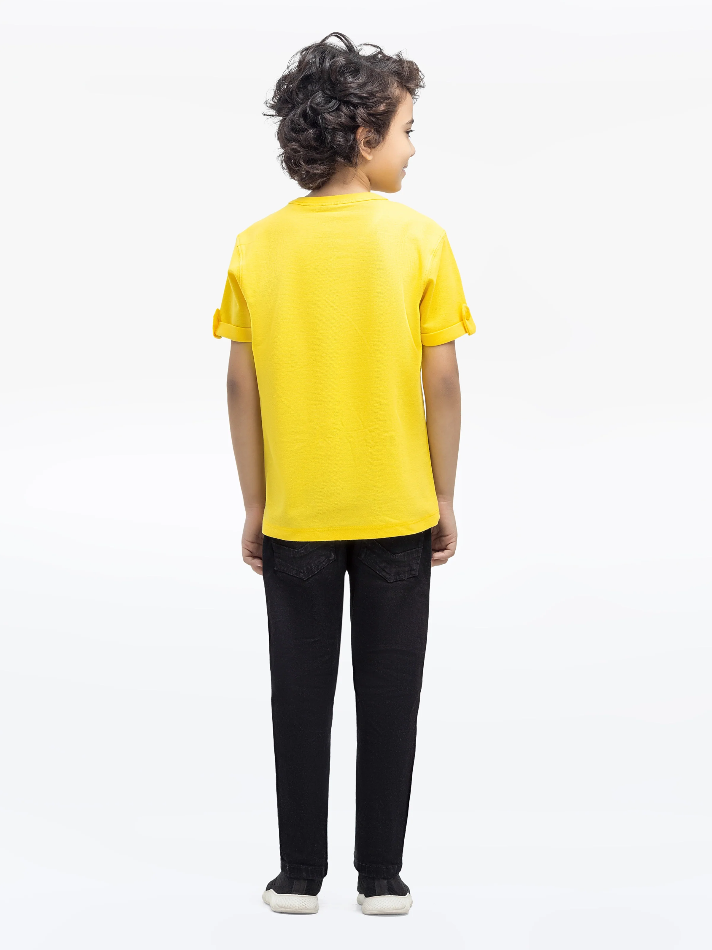 Boy's Yellow T-Shirt - EBTTSH24-081 - Image 5