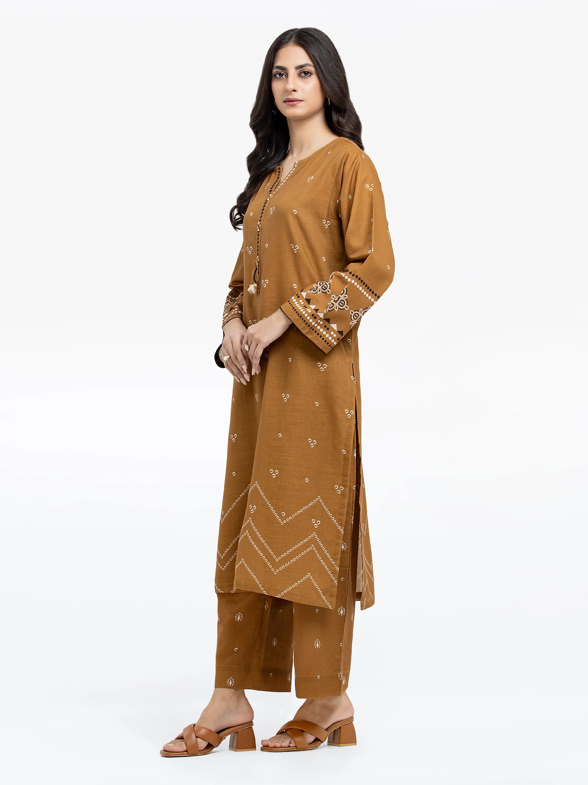 Pret Printed Khaddar Shirt - EWTKP24-81393S - Image 5