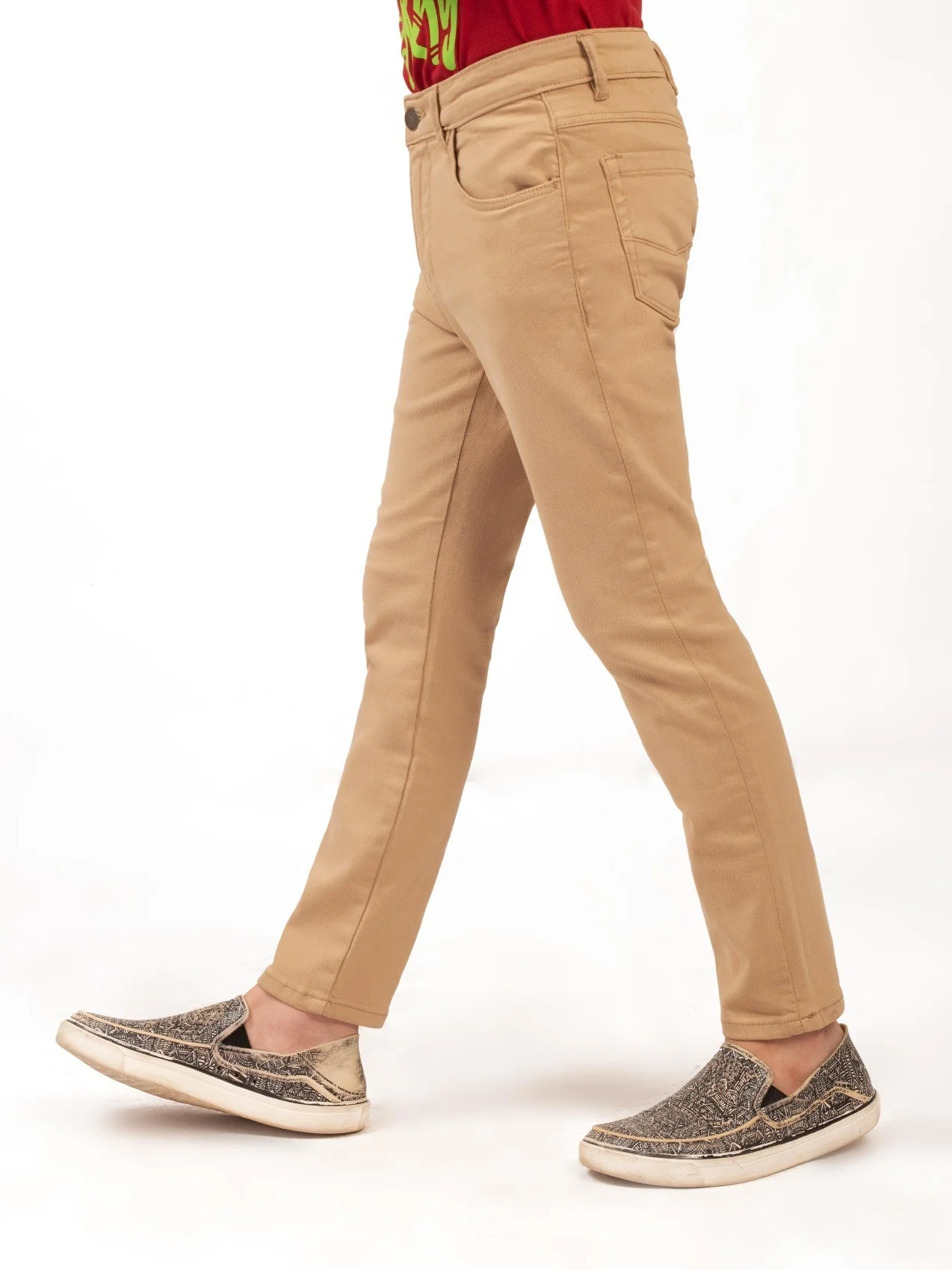 Boy's Khaki Chino Pant - EBBCP20-006 - Image 2