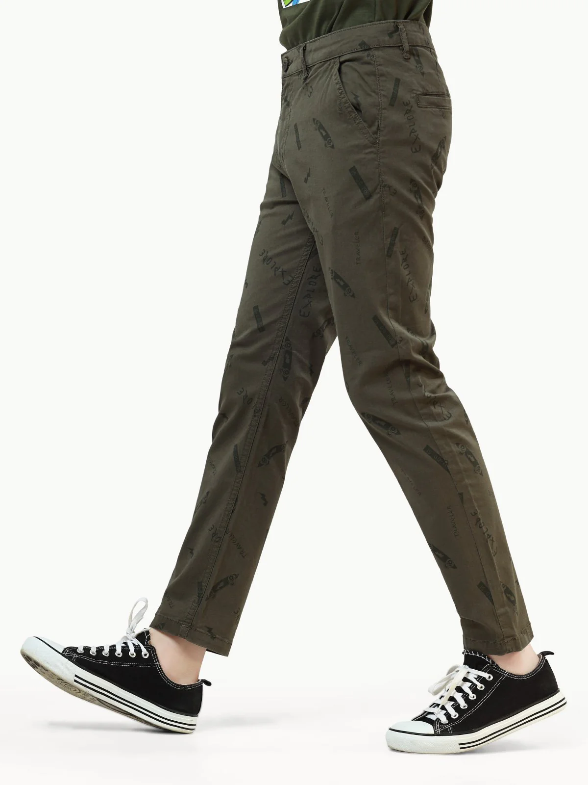 Boy's Olive Chino Pant - EBBCP21-002 - Image 2
