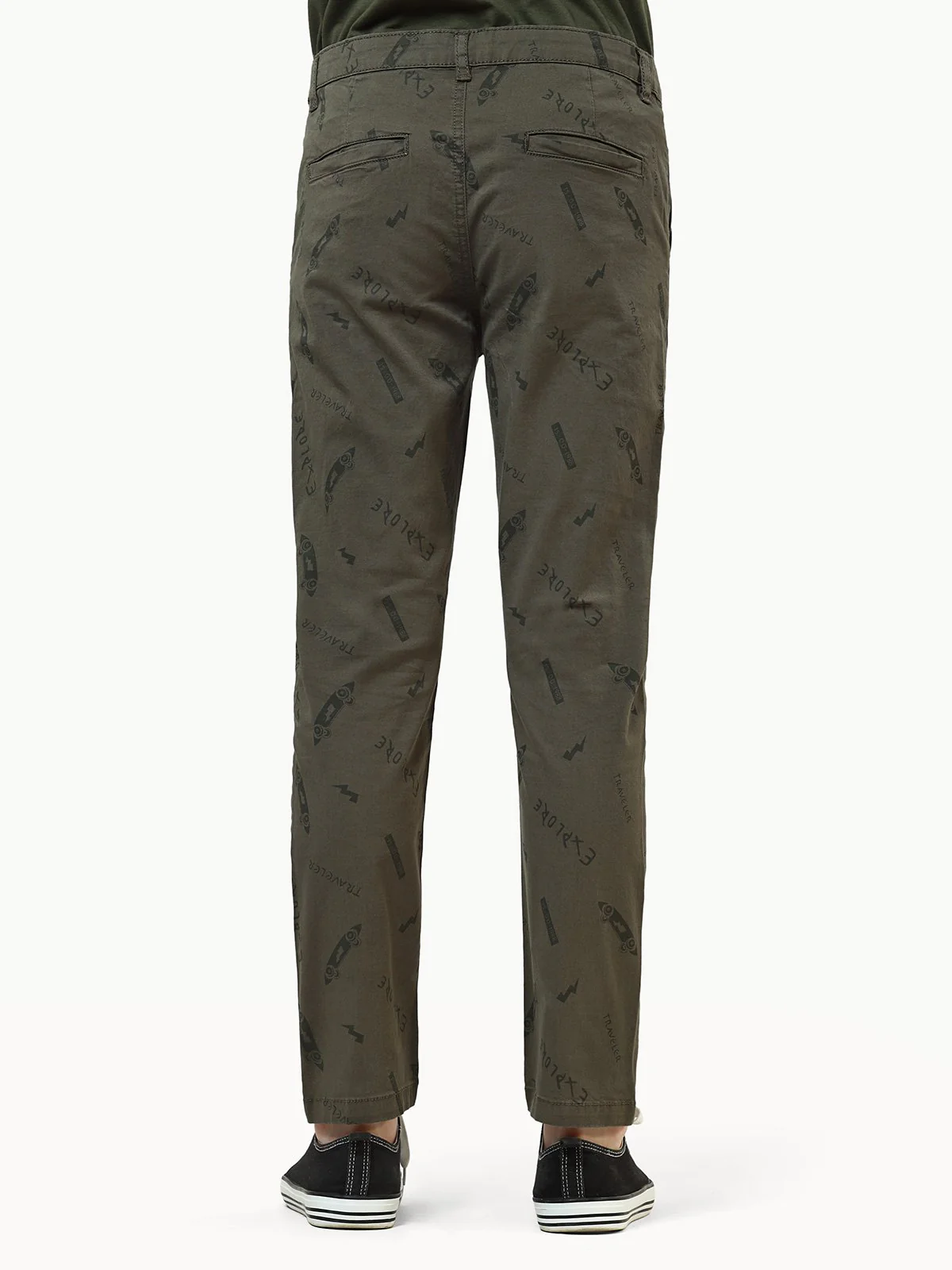 Boy's Olive Chino Pant - EBBCP21-002 - Image 3