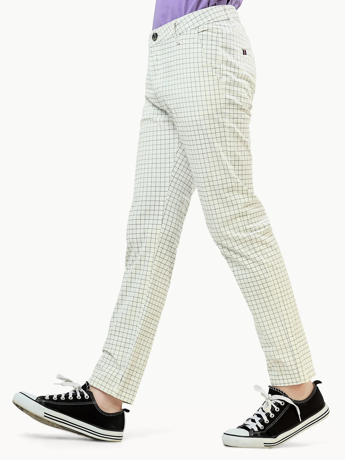 Boy's White Chino Pant - EBBCP21-006 - Image 2