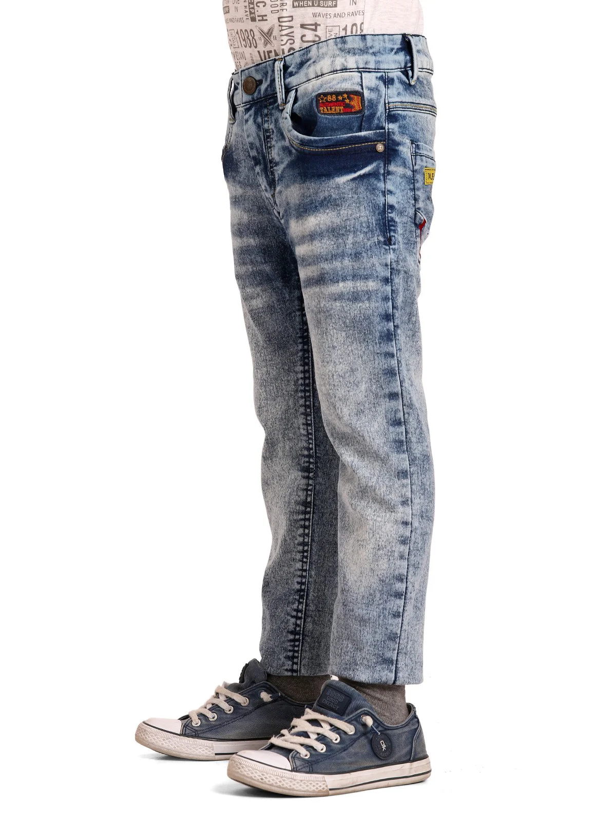Boy's Light Blue Denim Pant - EBBDP19-001 - Image 2