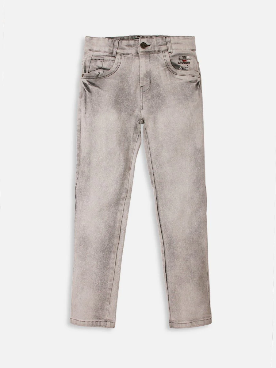 Boy's Grey Denim Pant - EBBDP19-005