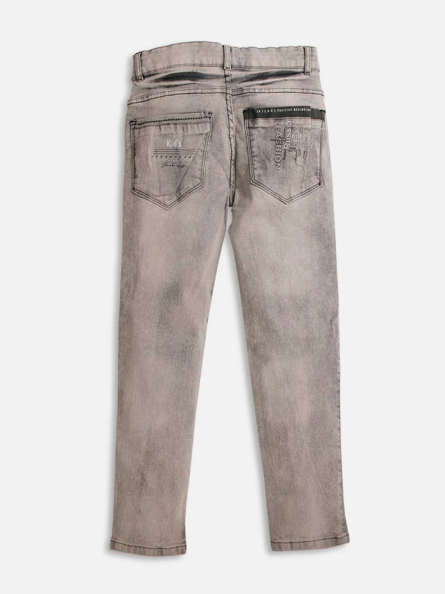 Boy's Grey Denim Pant - EBBDP19-005 - Image 3