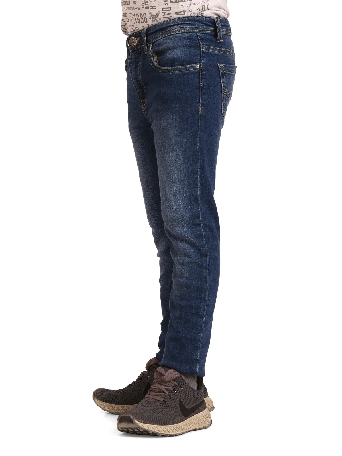 Boy's Denim Blue Denim Pant - EBBDP19-012 - Image 3
