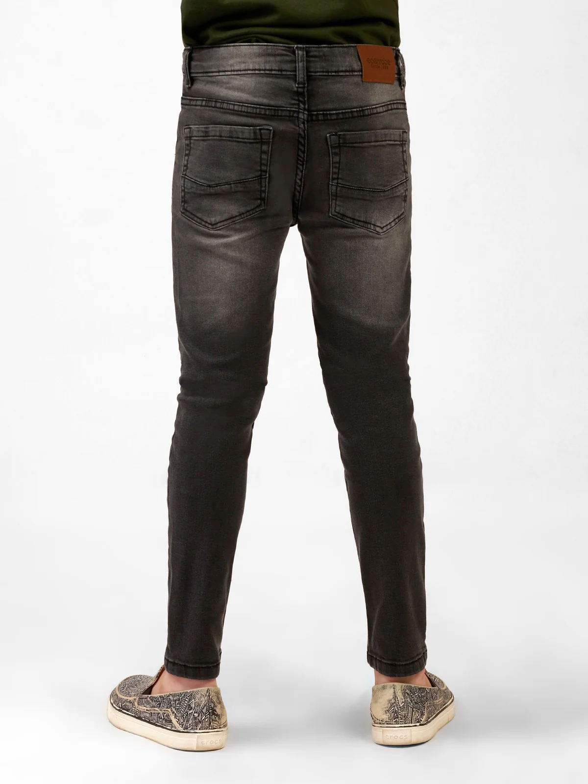 Boy's Dark Grey Denim Pant - EBBDP21-010 - Image 3