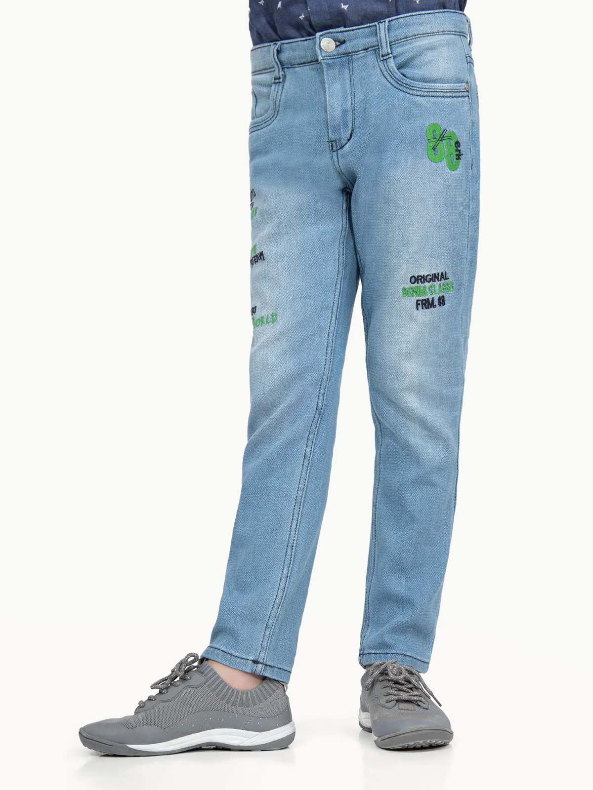 Boy's Light Blue Denim Pant - EBBDP21-013 - Image 2