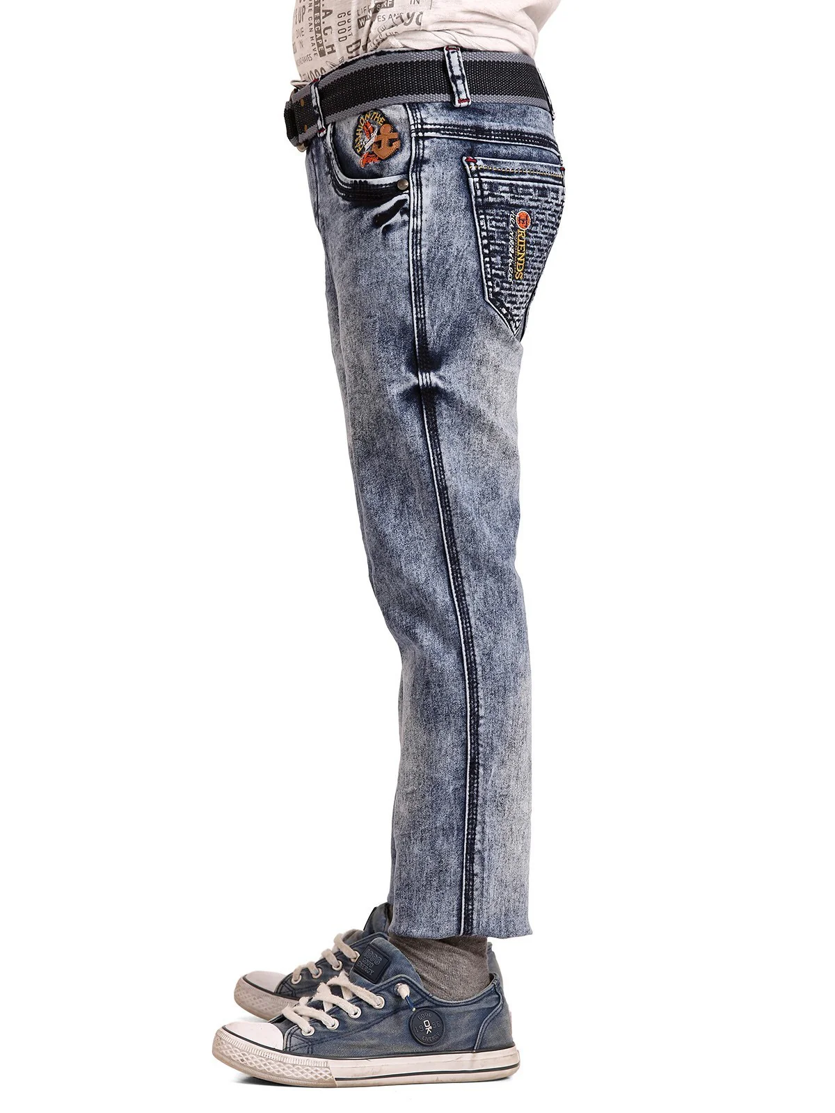 Boy's Indigo Blue Chino Pant - EBBP19-5741 - Image 2