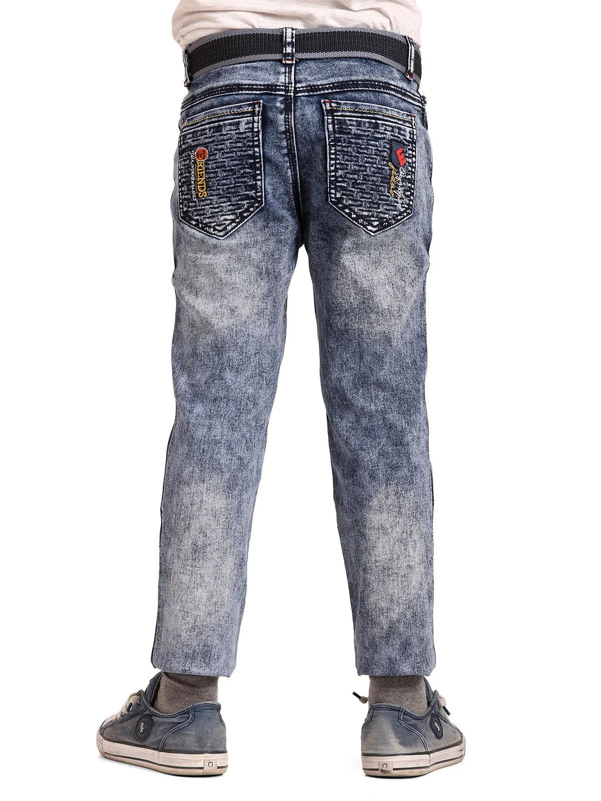 Boy's Indigo Blue Chino Pant - EBBP19-5741 - Image 3