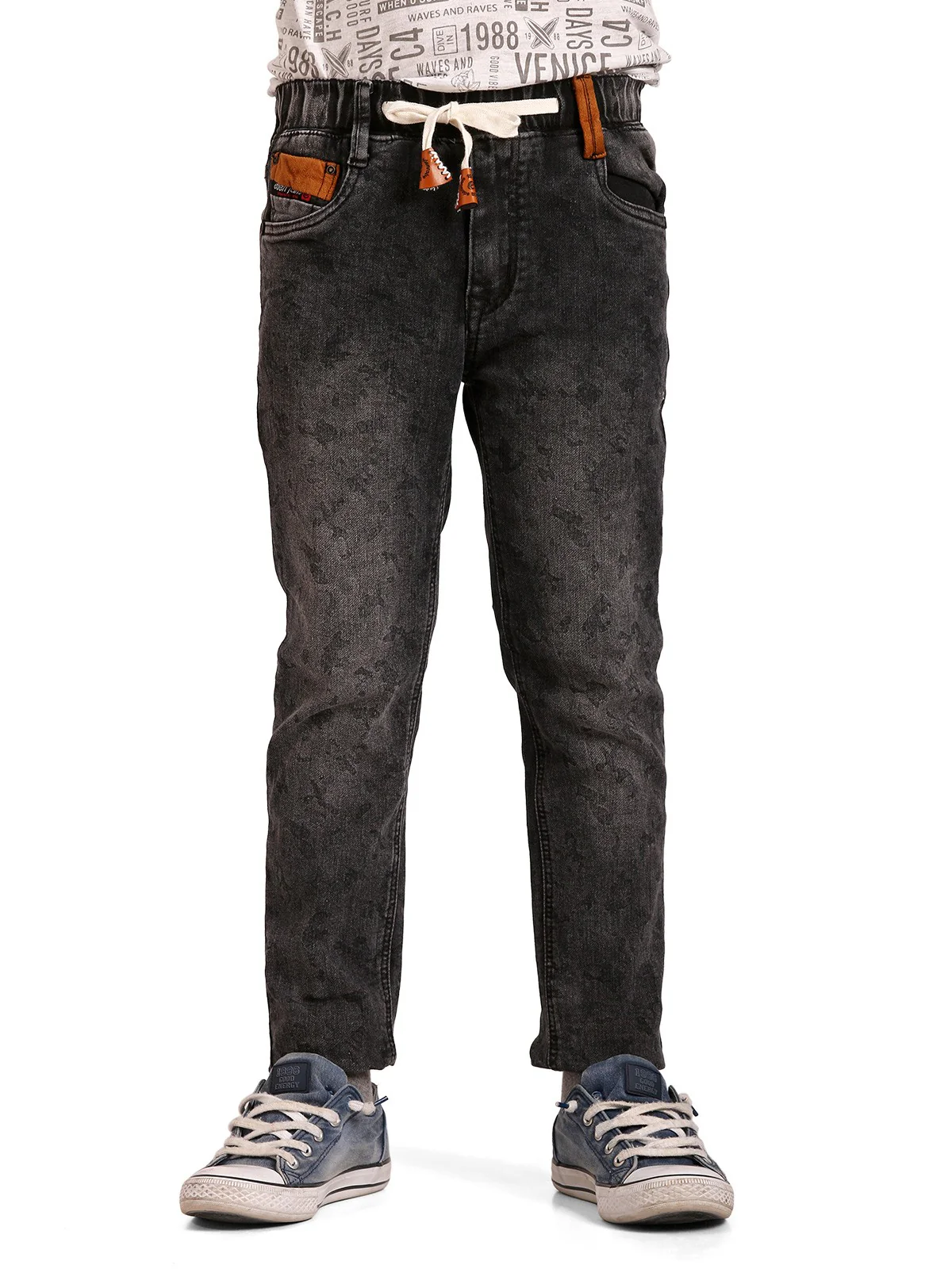 Boy's Charcoal Grey Chino Pant - EBBP19-5742
