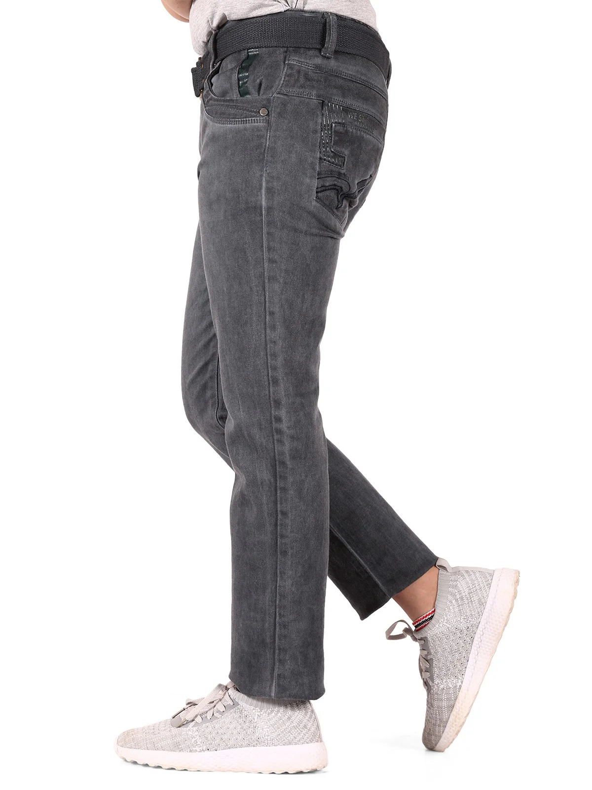 Boy's Teal Grey Chino Pant - EBBP19-5743 - Image 2