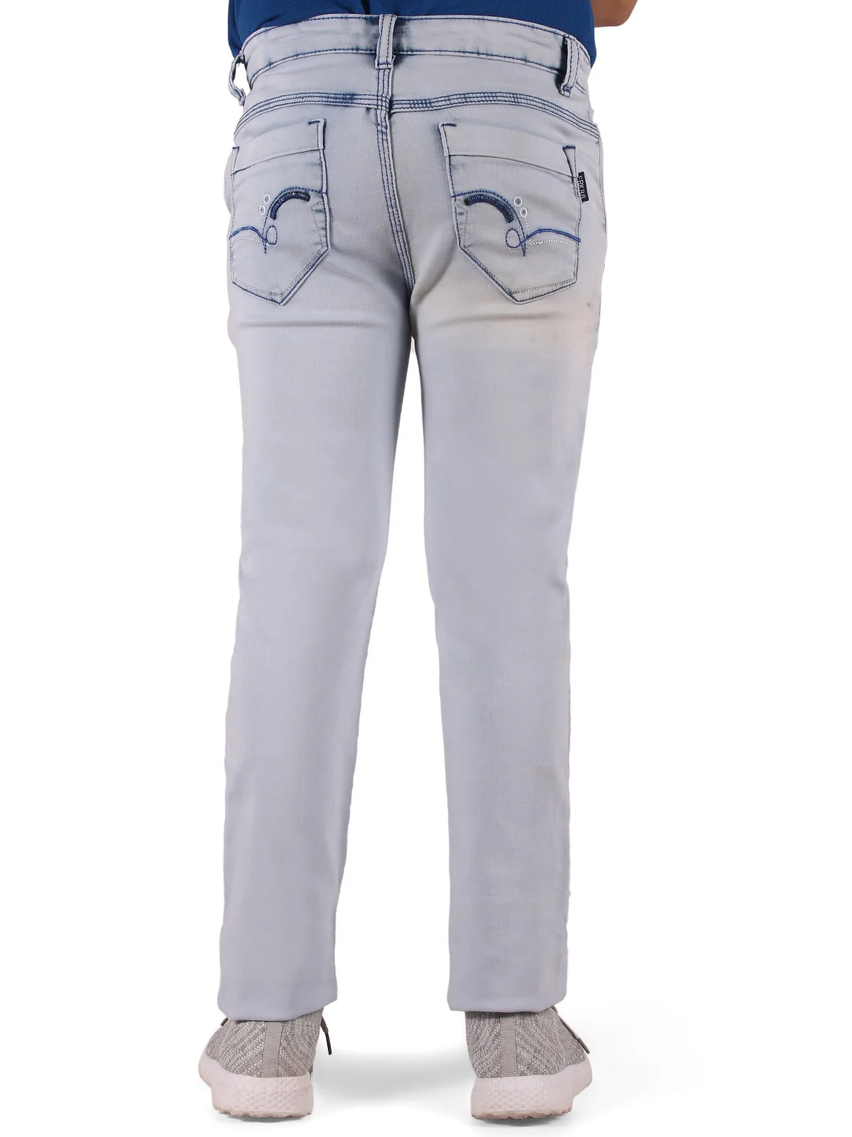 Boy's Ice Blue Chino Pant - EBBP19-5759 - Image 3