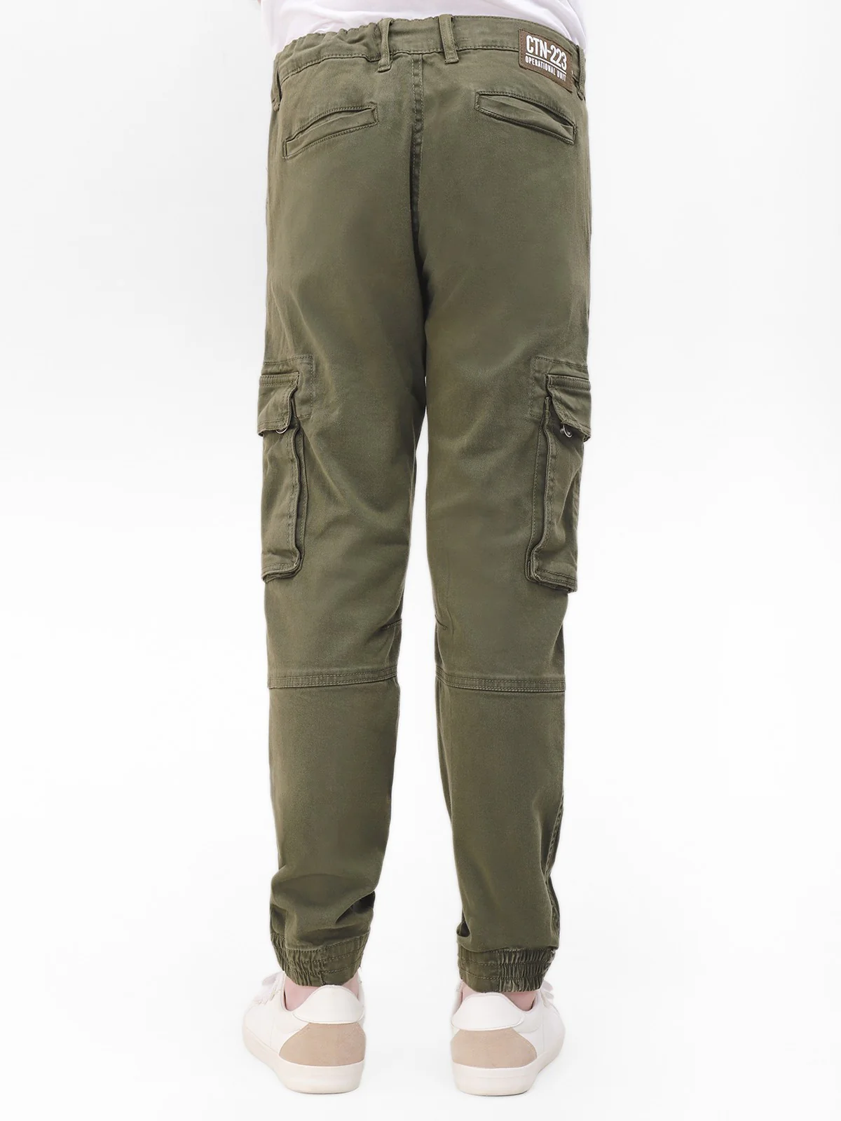 Boy's Army Green Trouser - EBBT21-026 - Image 3