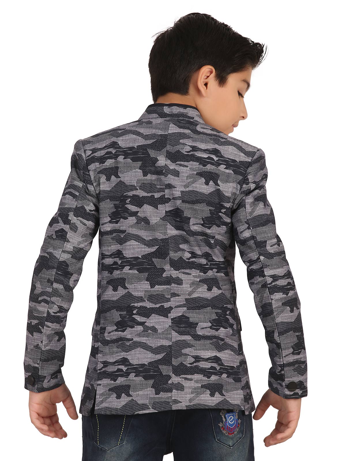 Boy's Camouflage Grey Blazers - EBTB19-4430 - Image 2