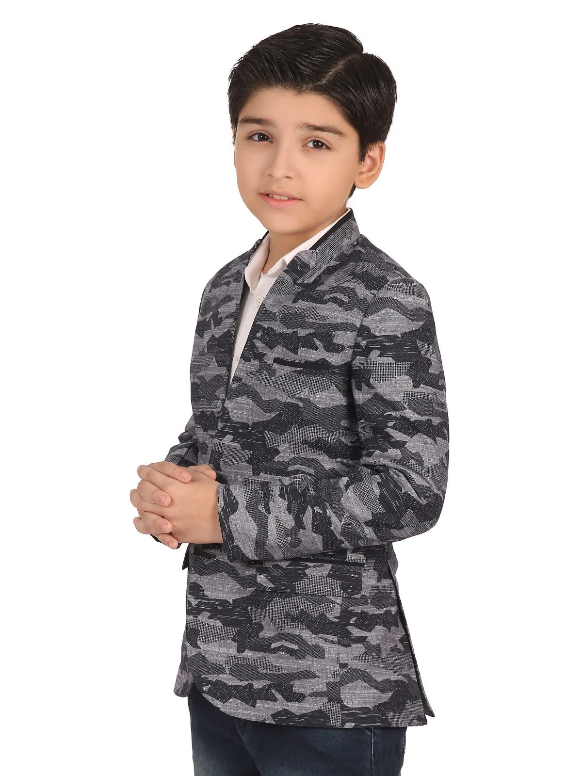 Boy's Camouflage Grey Blazers - EBTB19-4430 - Image 3