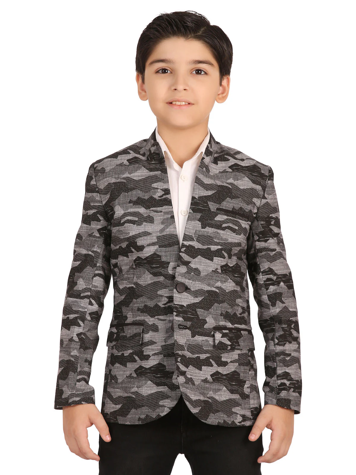 Boy's Grey & Black Blazers - EBTB19-4431 - Image 3