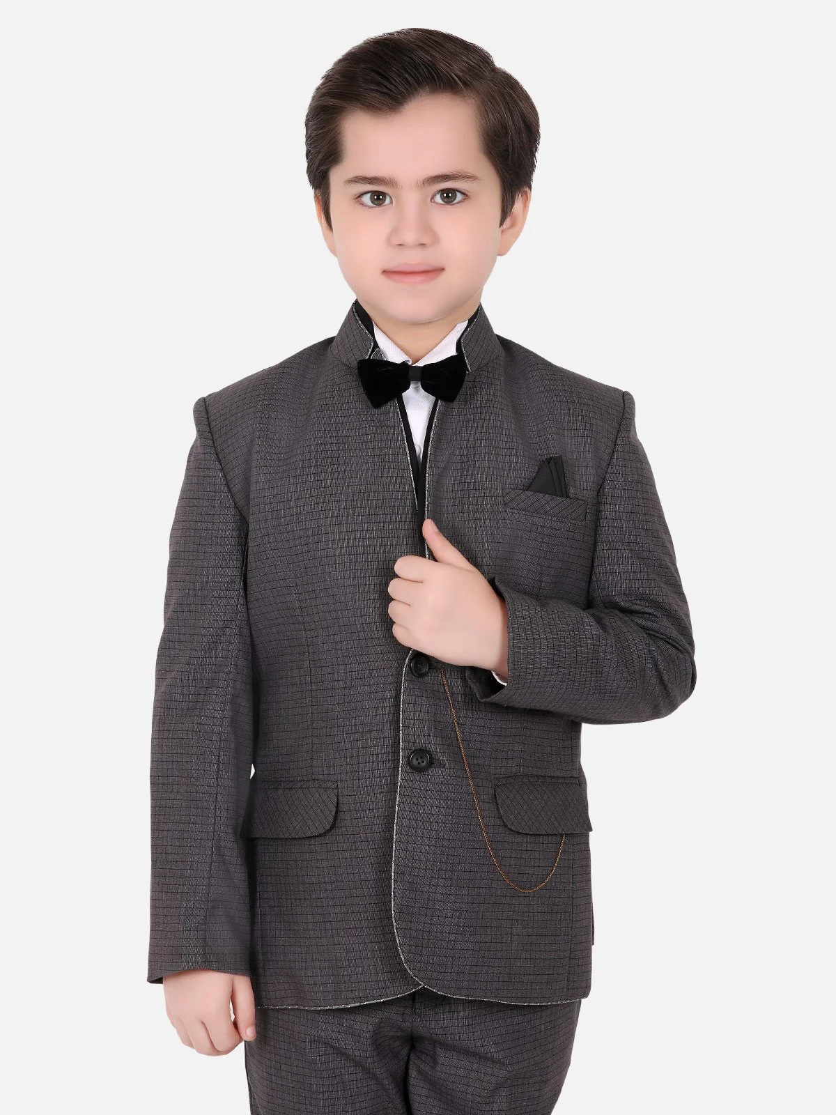 Boy's Dark Grey Coat Pant - EBTCP18-4401 - Image 2