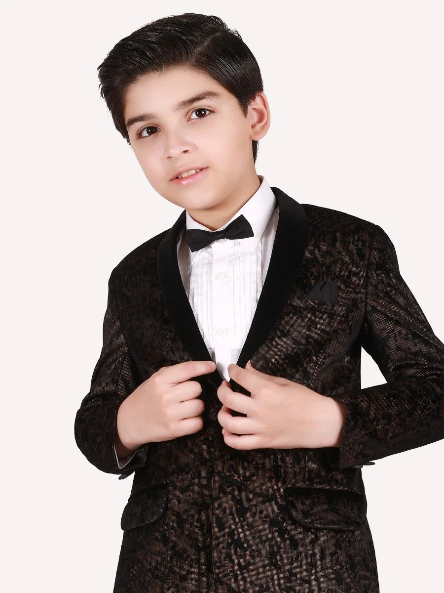 Boy's Golden Black Coat Pant - EBTCPC20-4425 - Image 2
