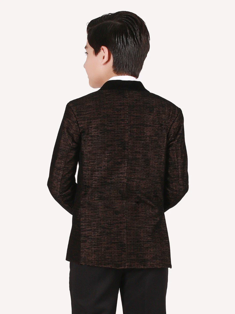 Boy's Black & Golden Coat Pant - EBTCPC20-4426 - Image 4