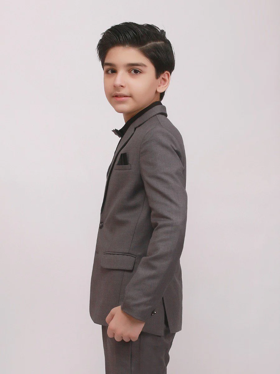 Boy's Light Grey Coat Pant - EBTCPC20-4444 - Image 2