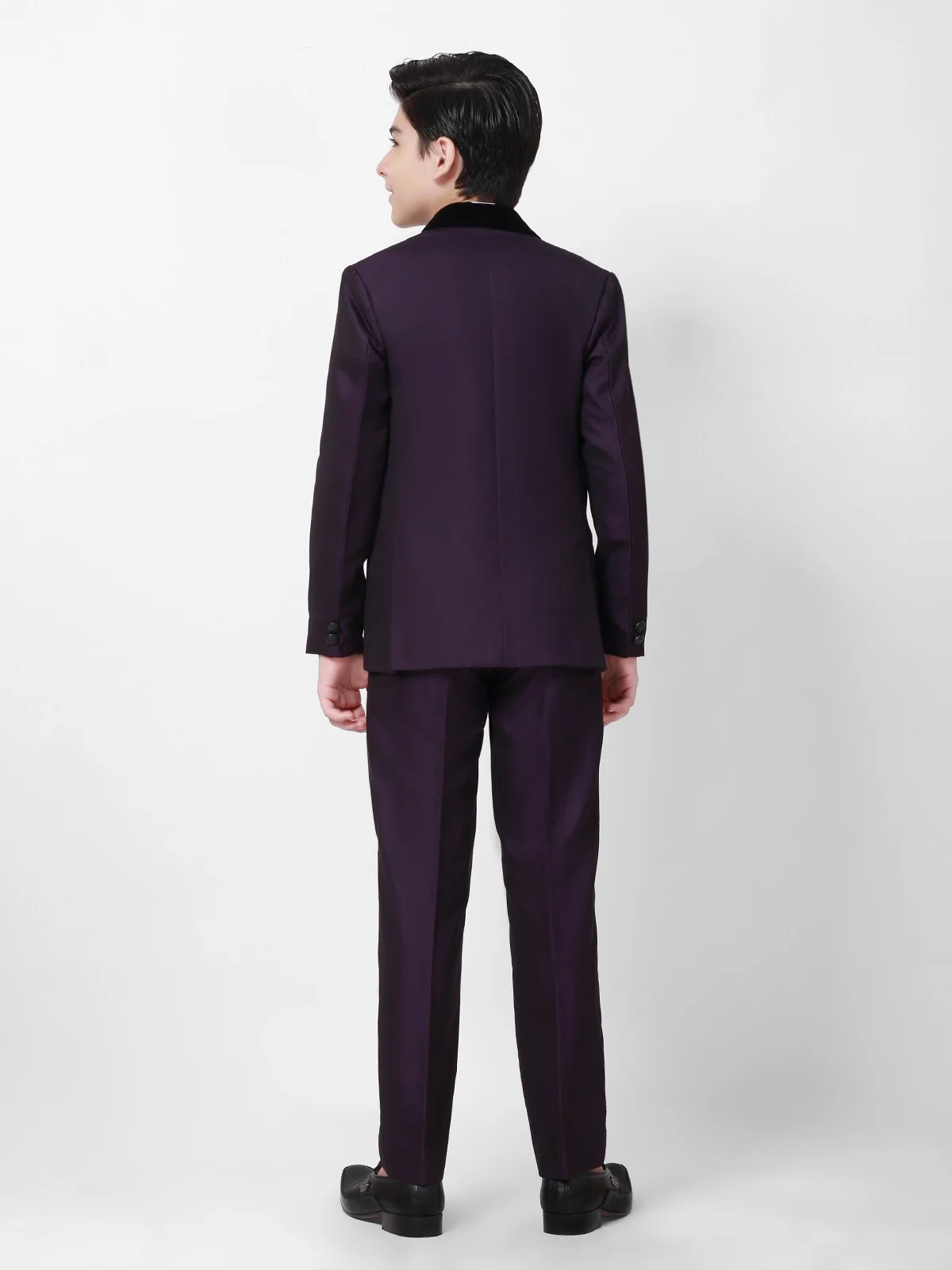 Boy's Dark Purple Coat Pant - EBTCPC21-4451 - Image 3