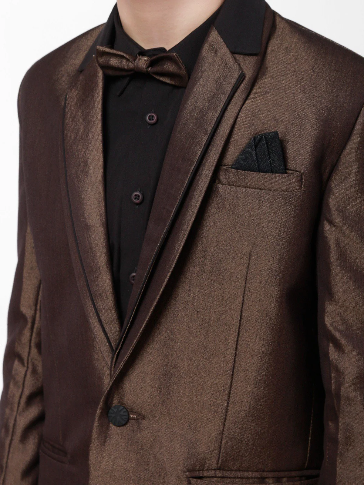Boy's Dark Brown Coat Pant - EBTCPC21-4454 - Image 2