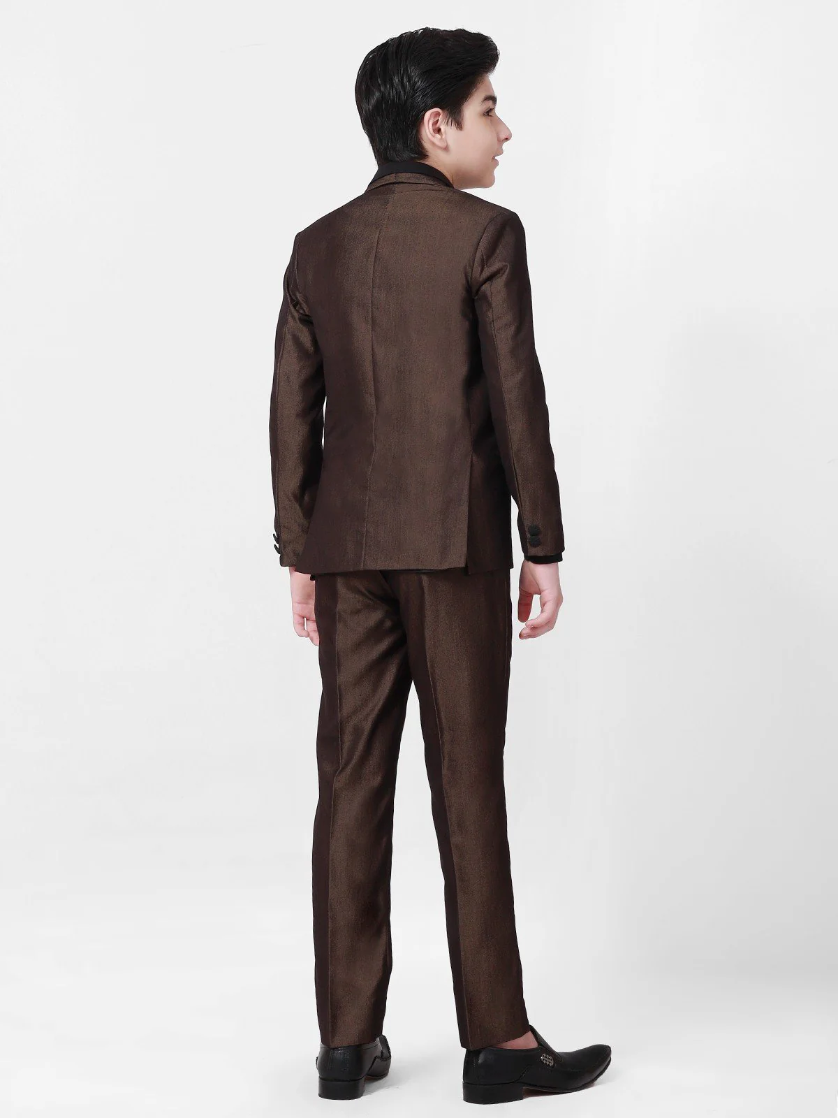Boy's Dark Brown Coat Pant - EBTCPC21-4454 - Image 3