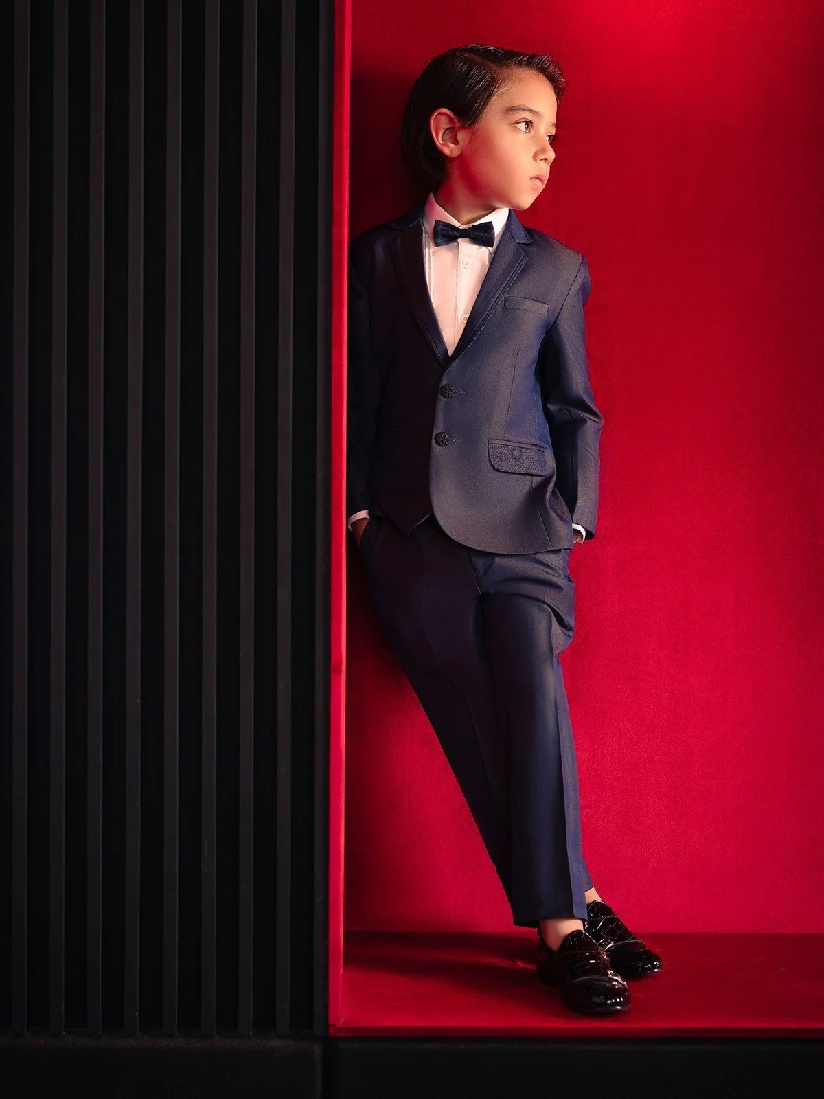 Boy's Deep Blue Coat Pant - EBTCPC22-4462 - Image 3