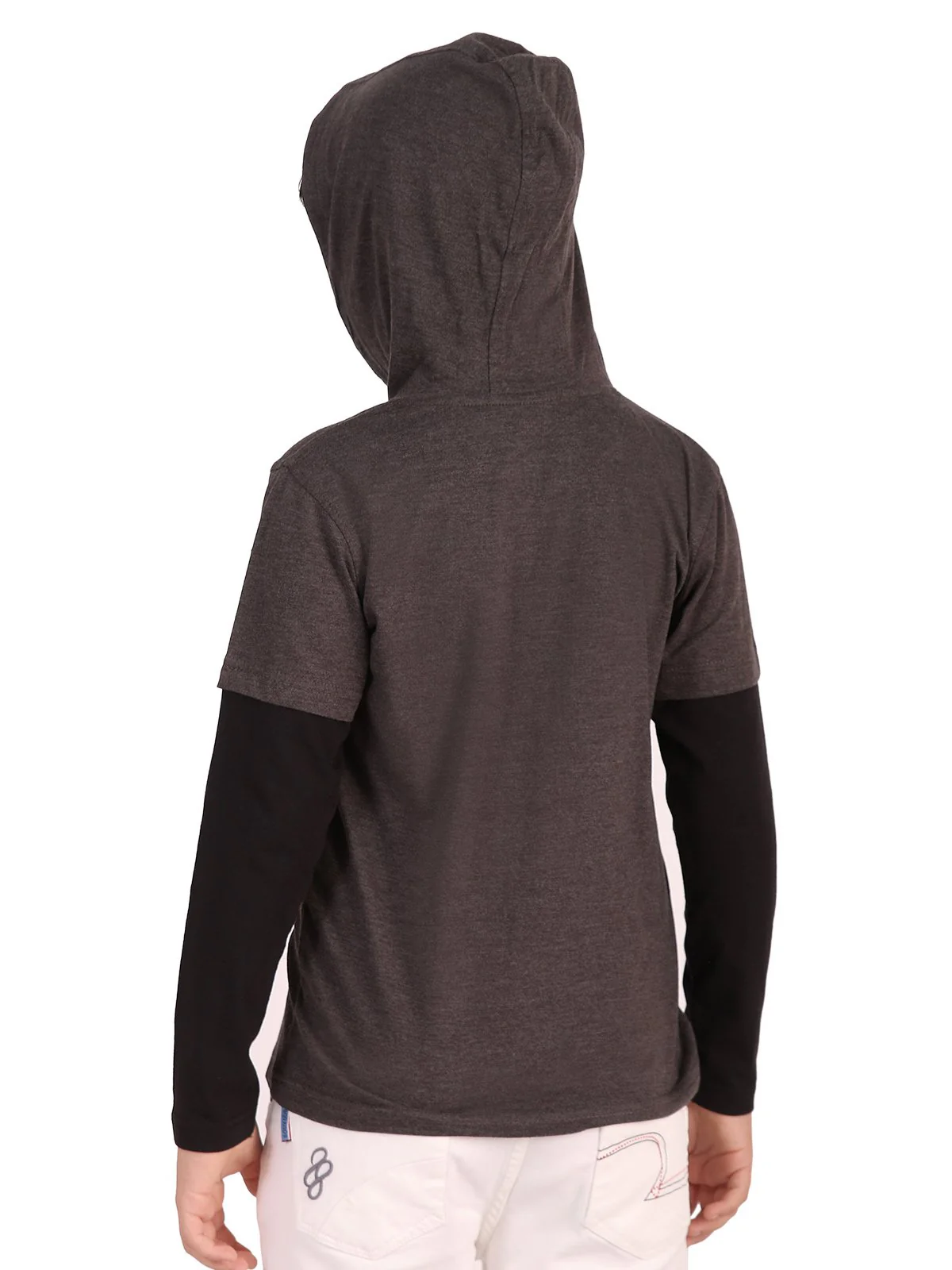 Boy's Charcoal Grey Hoodie - EBTH19-001 - Image 3