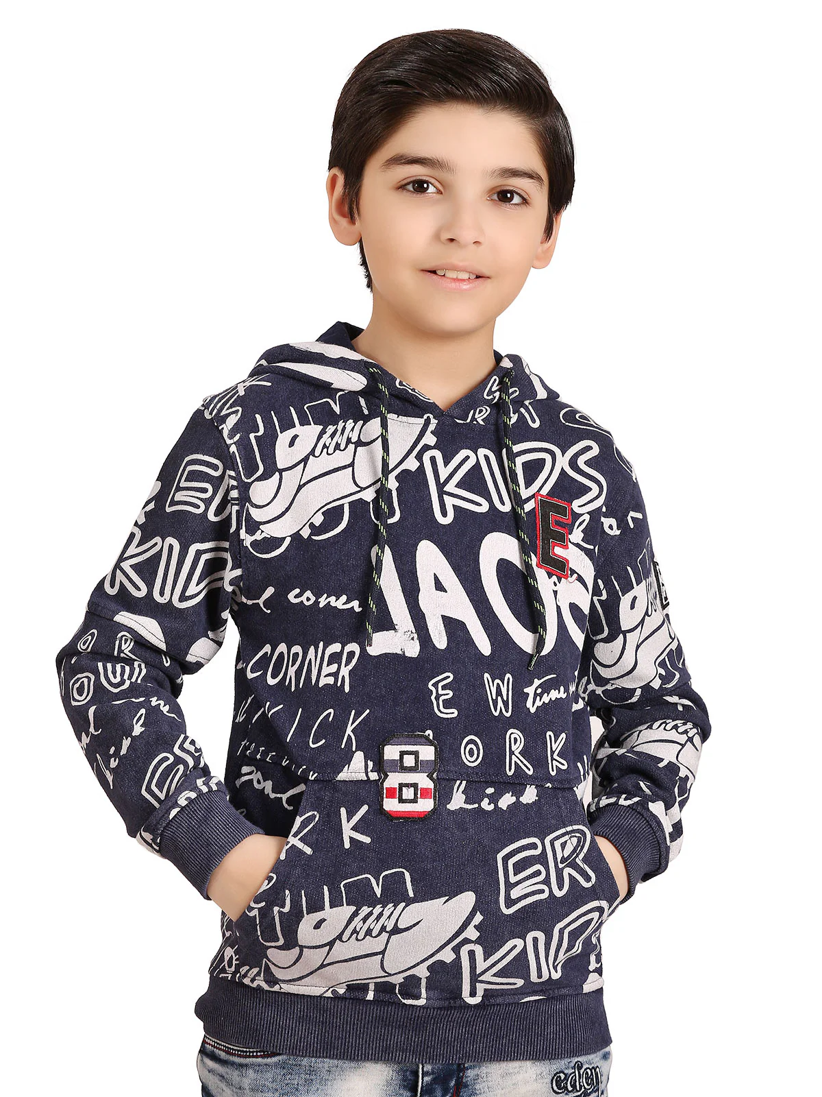 Boy's Blue Hoodie - EBTH19-015 - Image 2