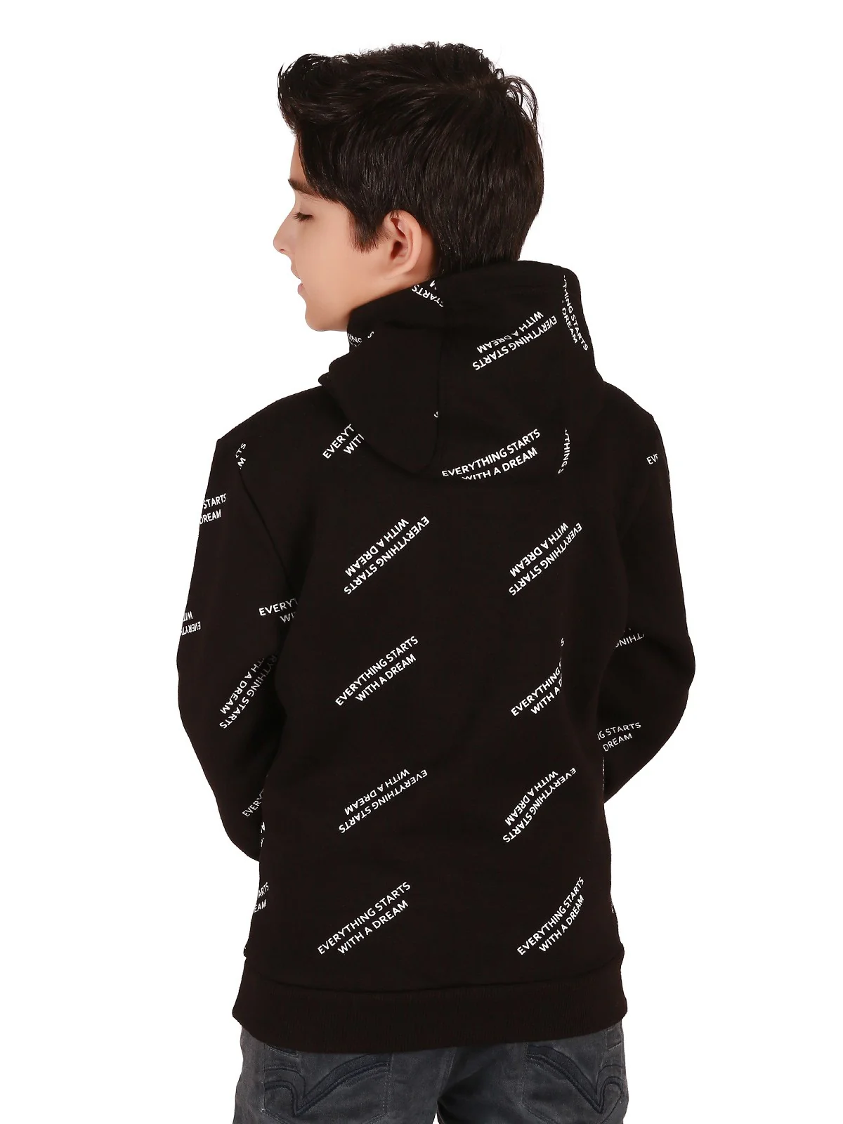 Boy's Black Hoodie - EBTH19-016 - Image 2