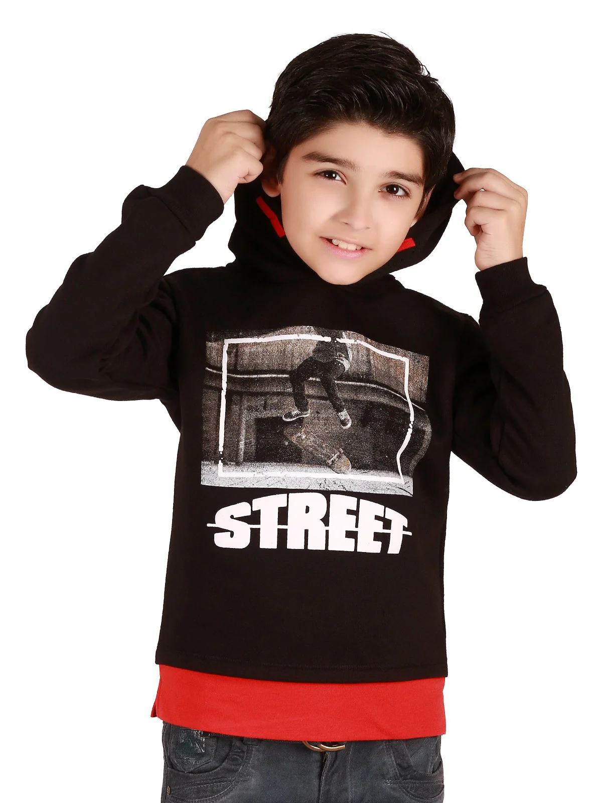 Boy's Black Hoodie - EBTH19-018